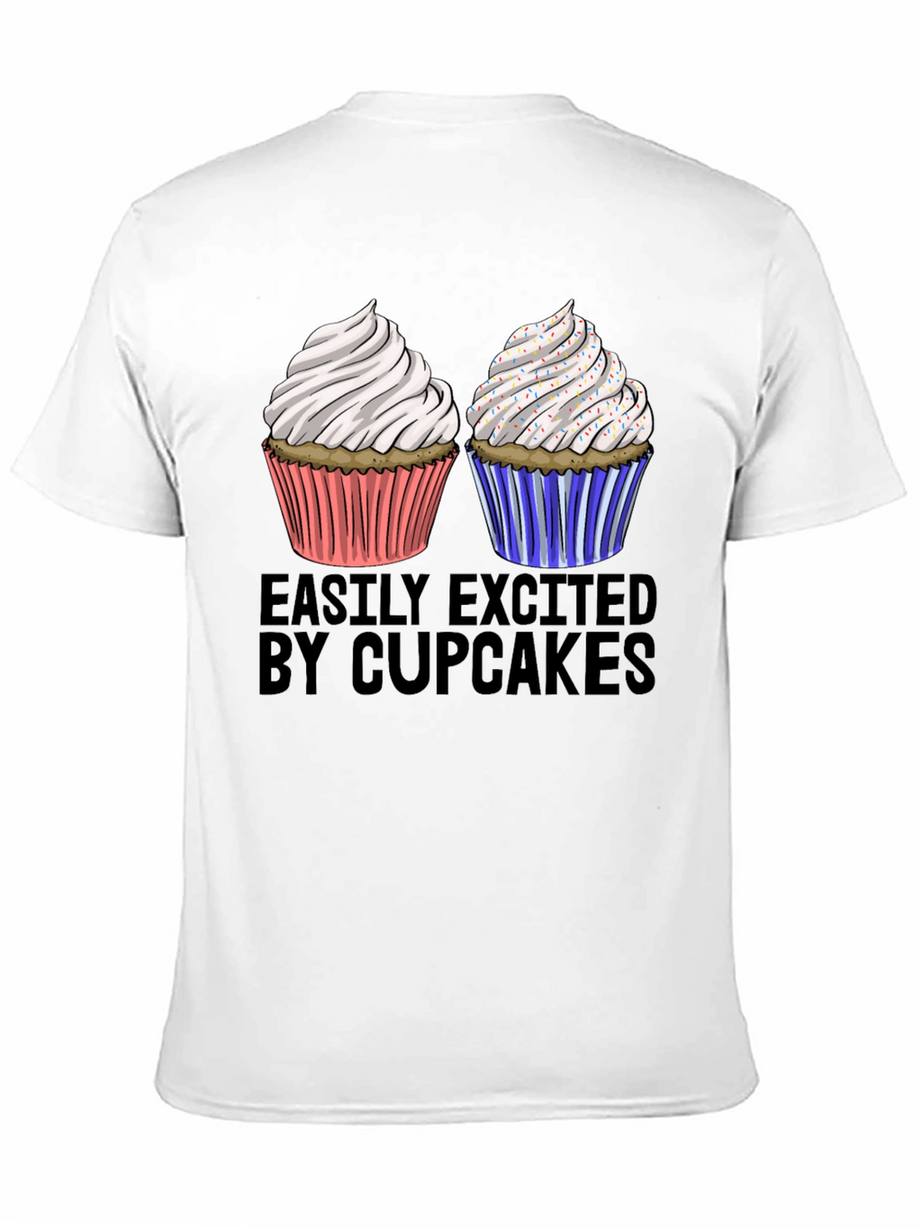 Easily Excited by Cupcakes Graphic Tee