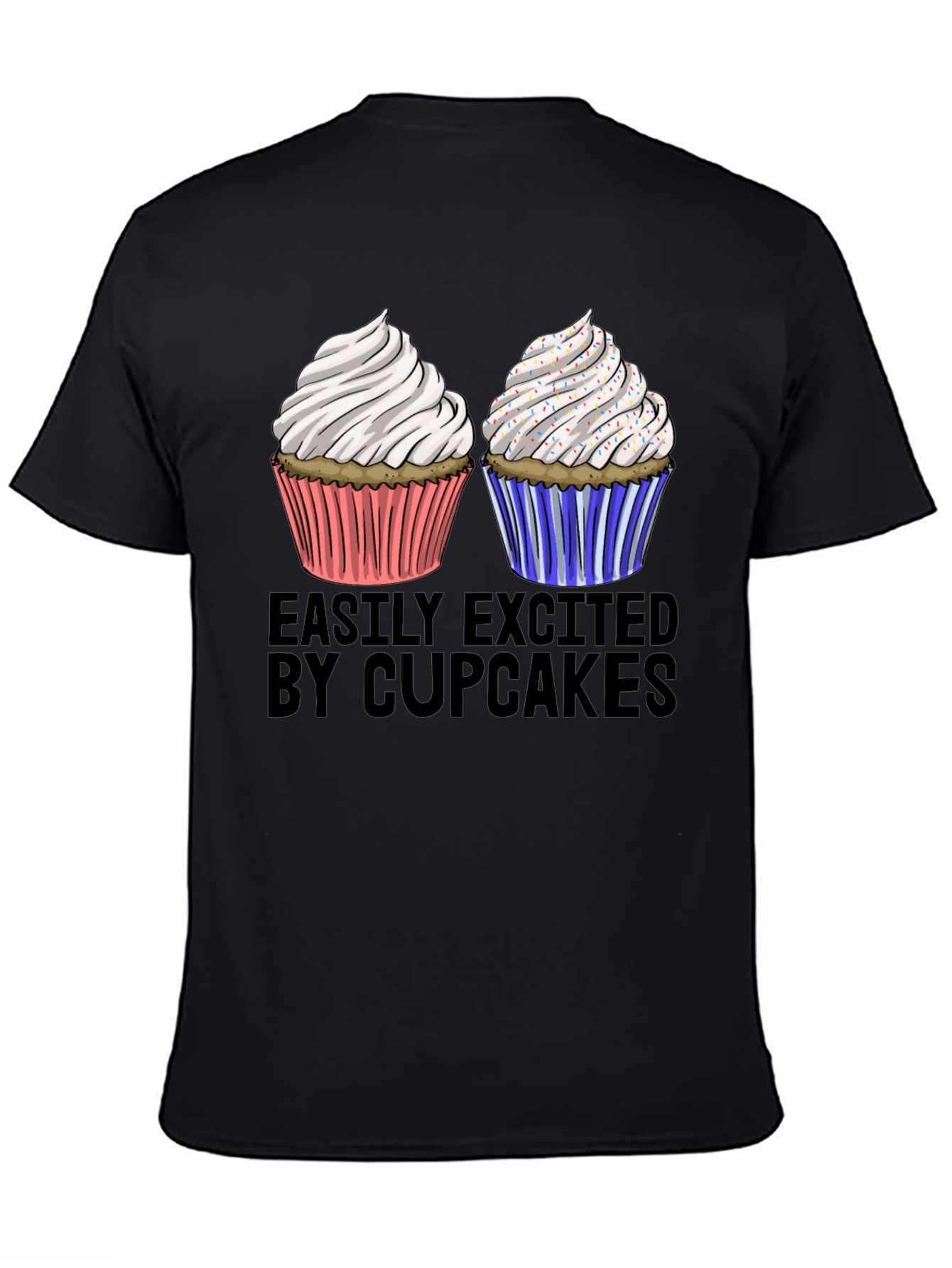 Easily Excited by Cupcakes Graphic Tee