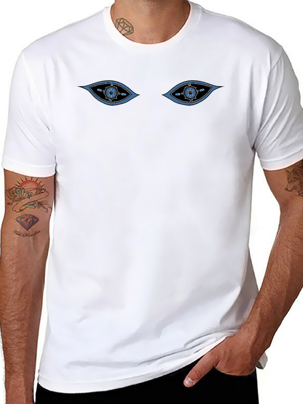 Mystic Eye Graphic Black Tee