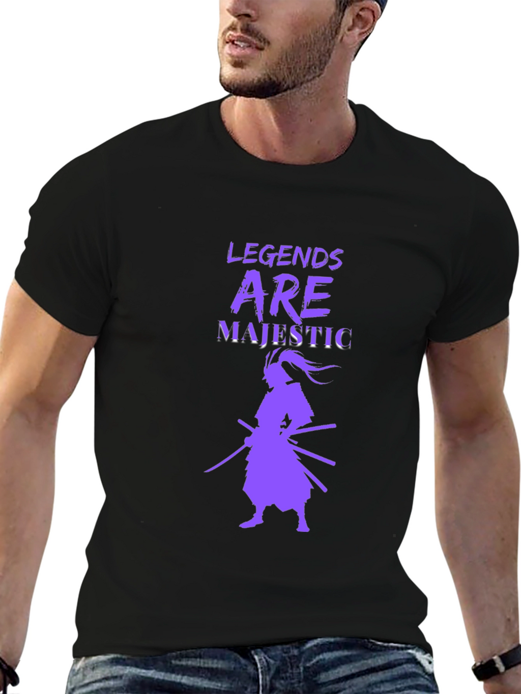 Legends Are Majestic Samurai Graphic T-Shirt