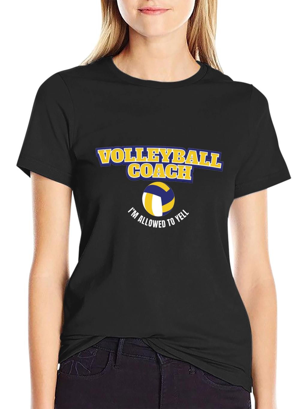 Volleyball Coach T-Shirt - Im Allowed To Yell