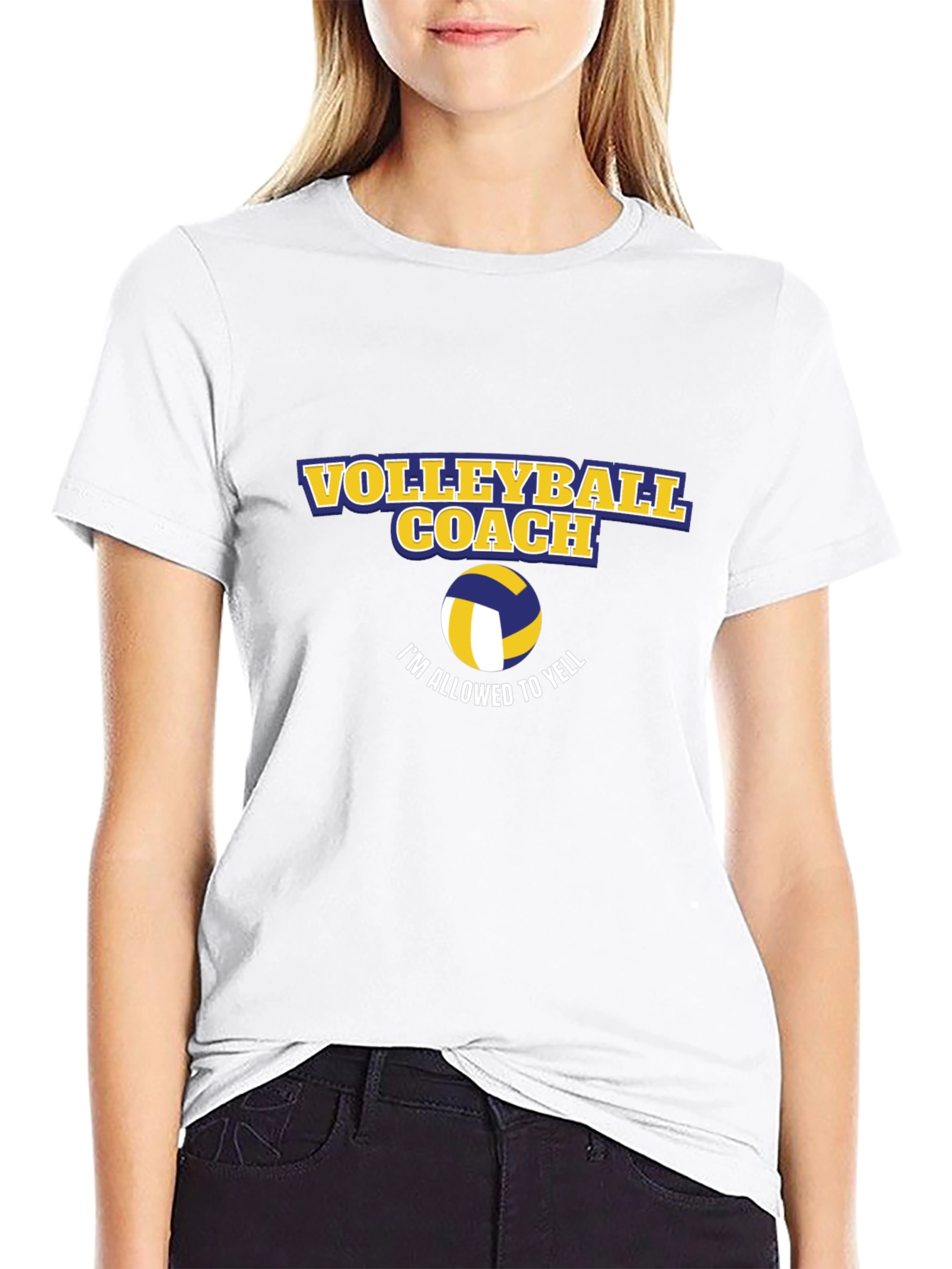 Volleyball Coach T-Shirt - Im Allowed To Yell