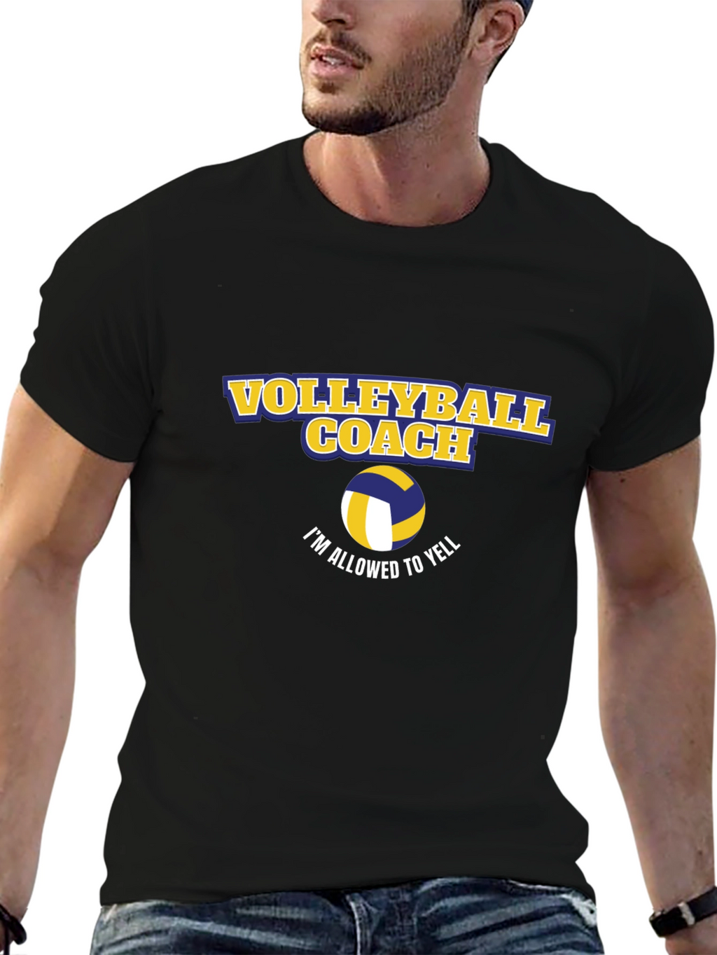 Volleyball Coach T-Shirt - Im Allowed To Yell