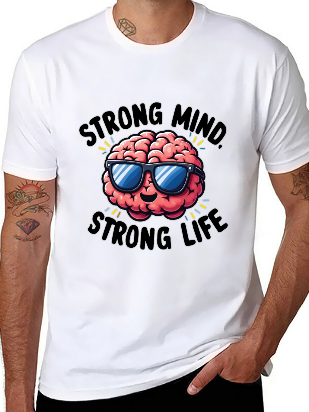 Strong Mind Strong Life Graphic T-Shirt