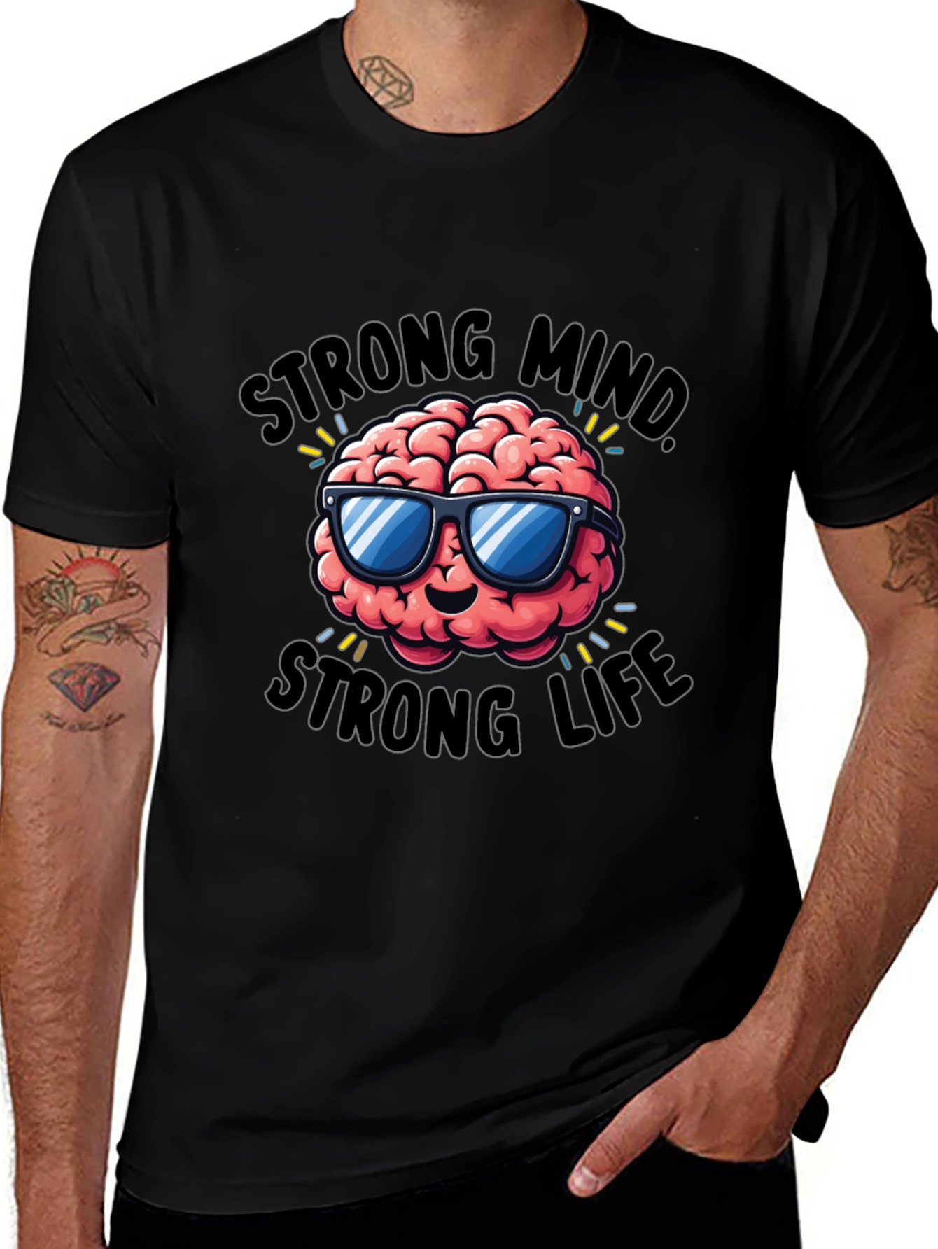 Strong Mind Strong Life Graphic T-Shirt