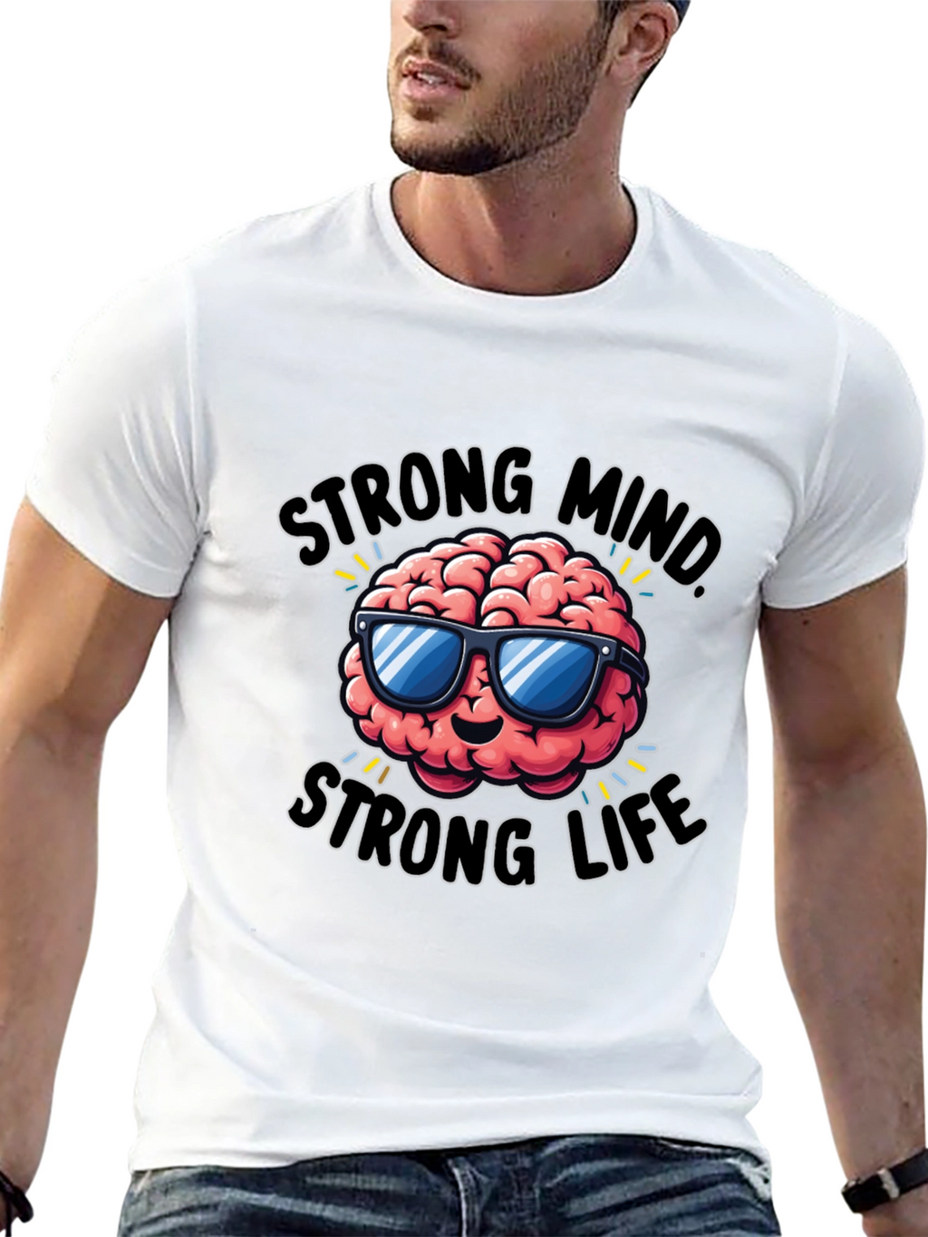 Strong Mind Strong Life Graphic T-Shirt