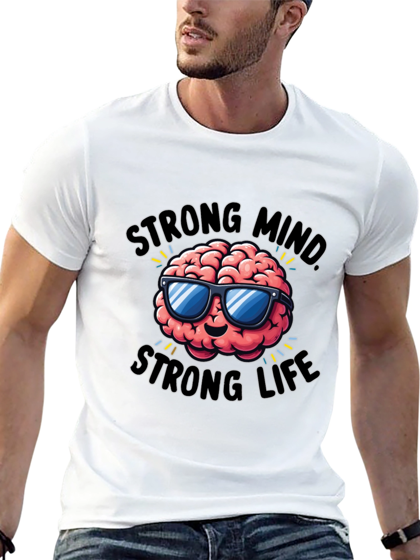 Strong Mind Strong Life Graphic T-Shirt