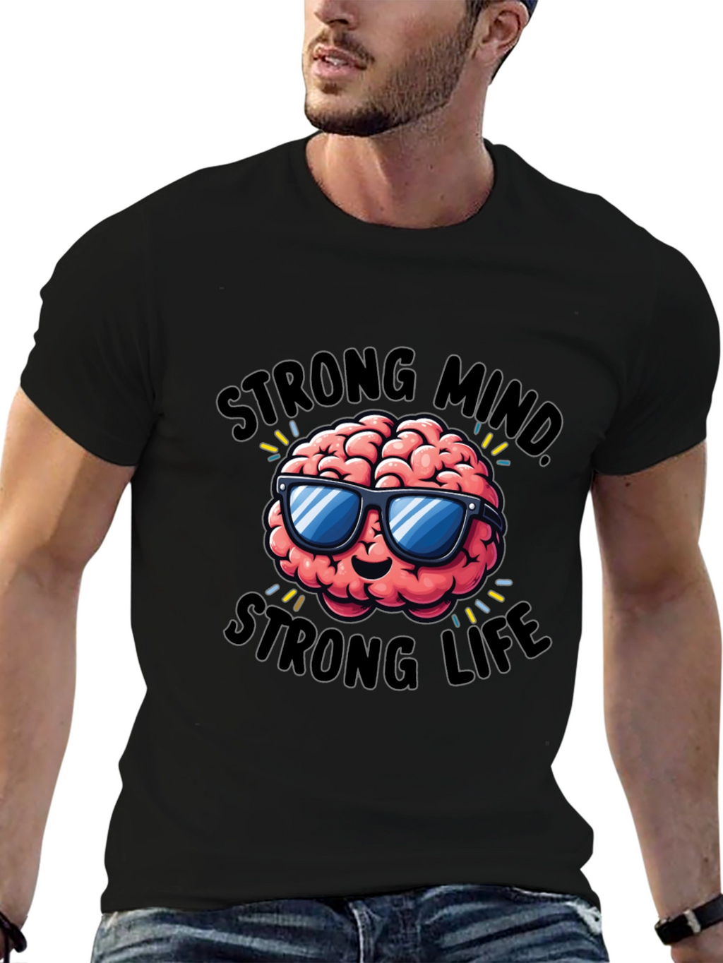 Strong Mind Strong Life Graphic T-Shirt