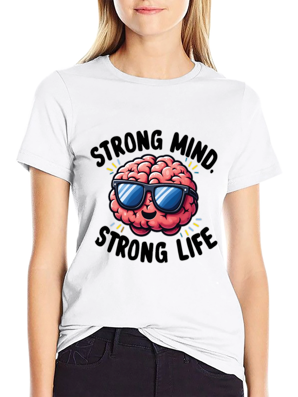 Strong Mind Strong Life Graphic T-Shirt