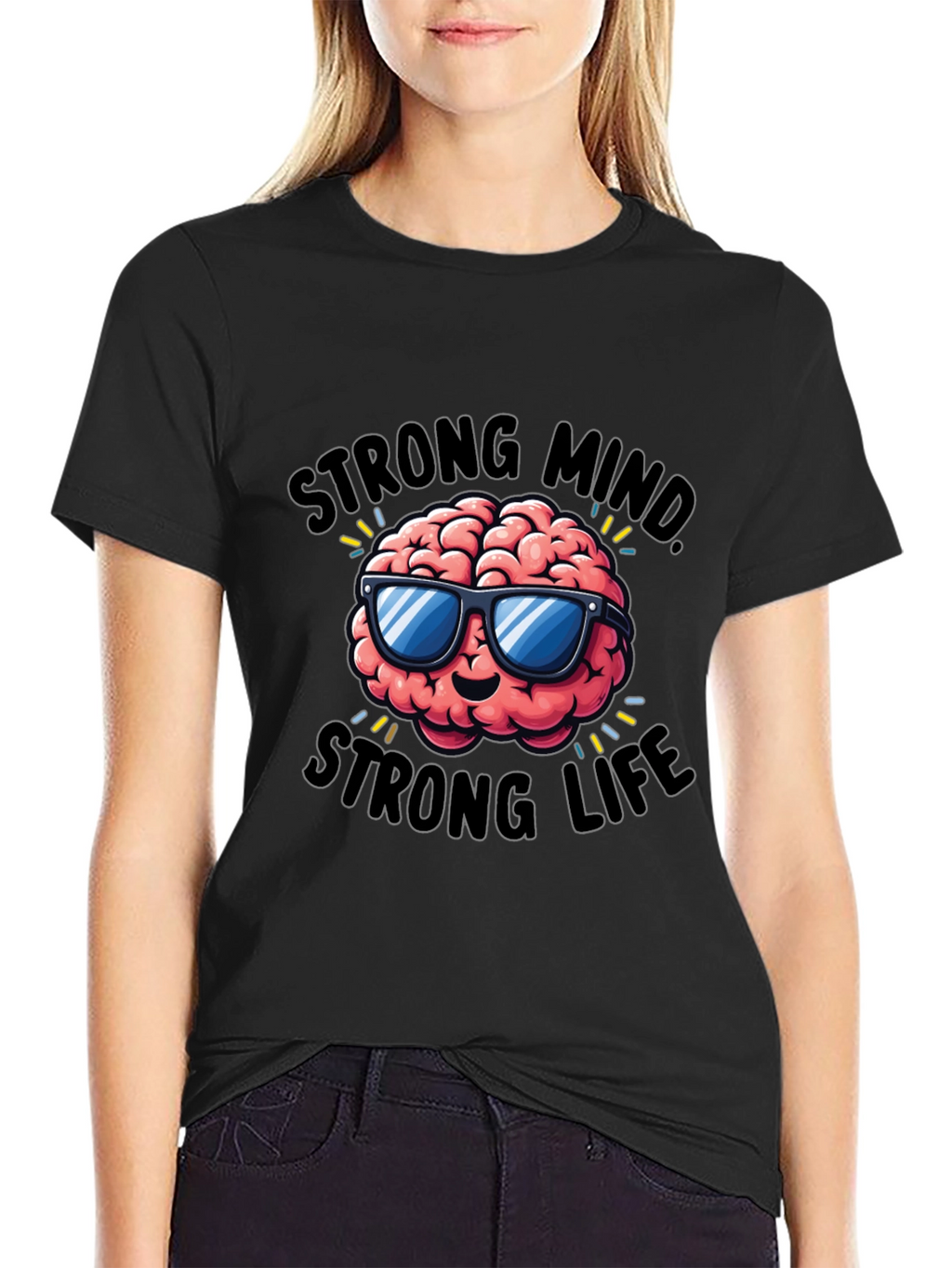 Strong Mind Strong Life Graphic T-Shirt