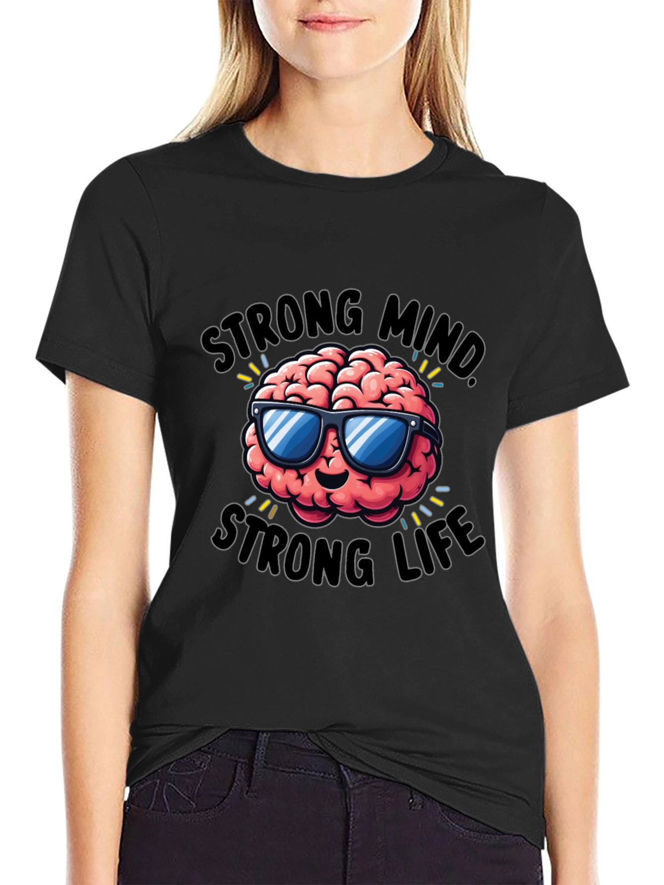 Strong Mind Strong Life Graphic T-Shirt