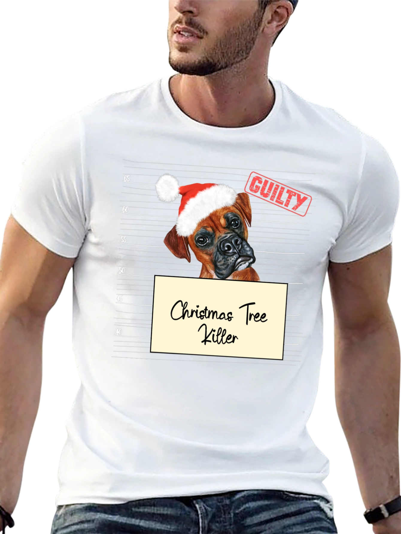 Christmas Tree Killer Dog T-Shirt