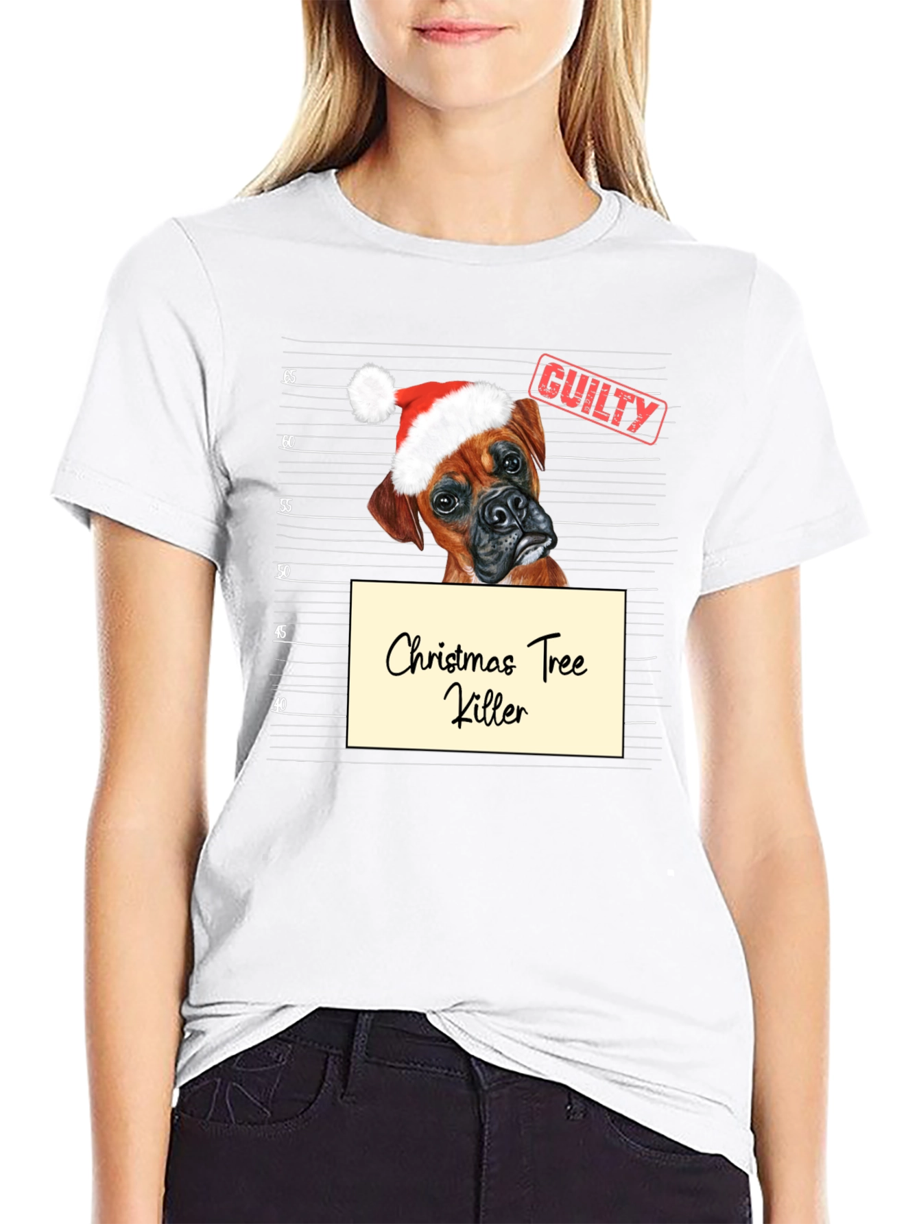 Christmas Tree Killer Dog T-Shirt