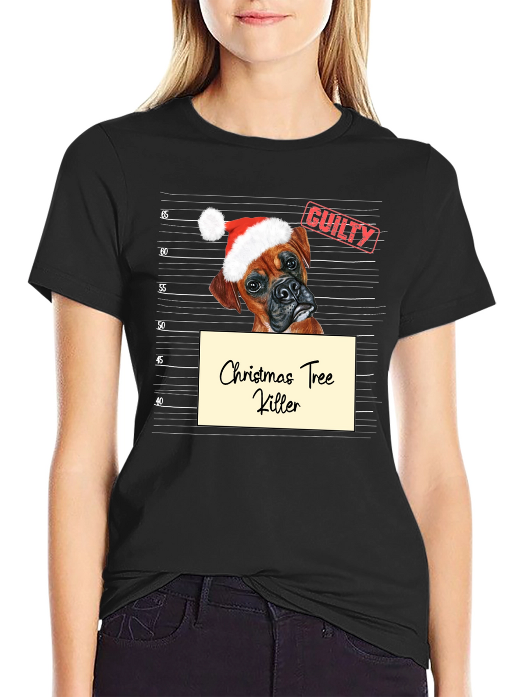 Christmas Tree Killer Dog T-Shirt