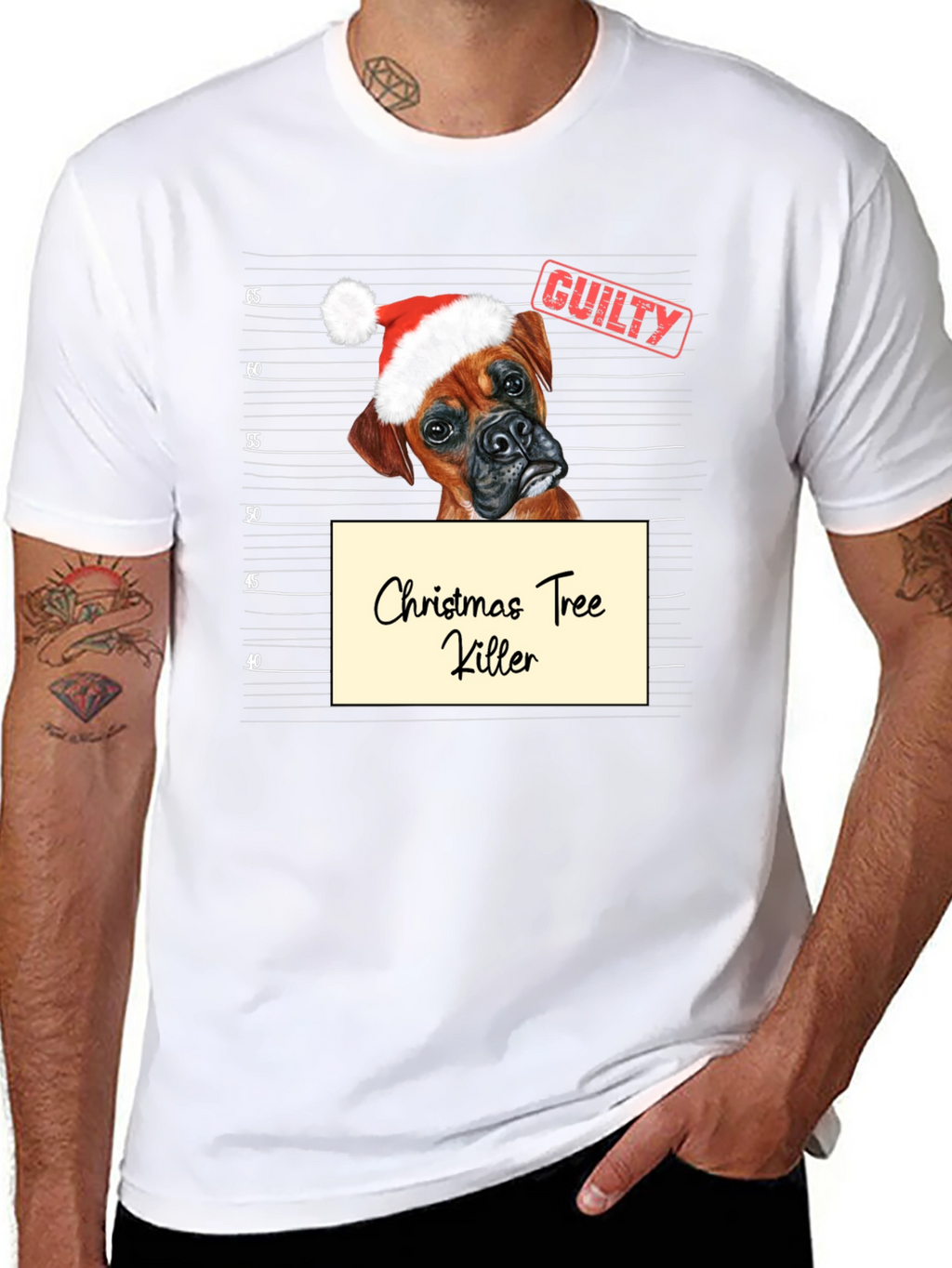 Christmas Tree Killer Dog T-Shirt