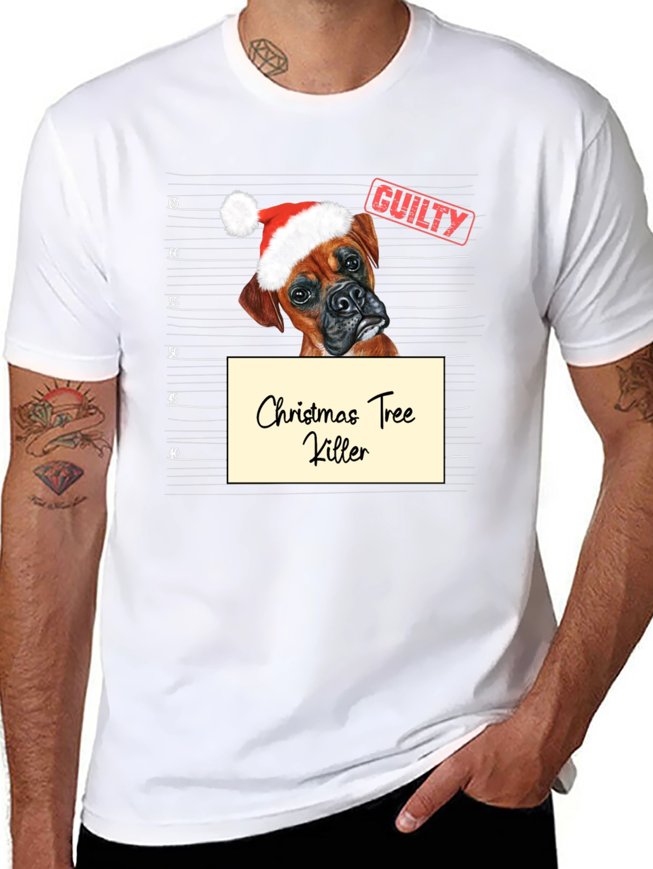 Christmas Tree Killer Dog T-Shirt