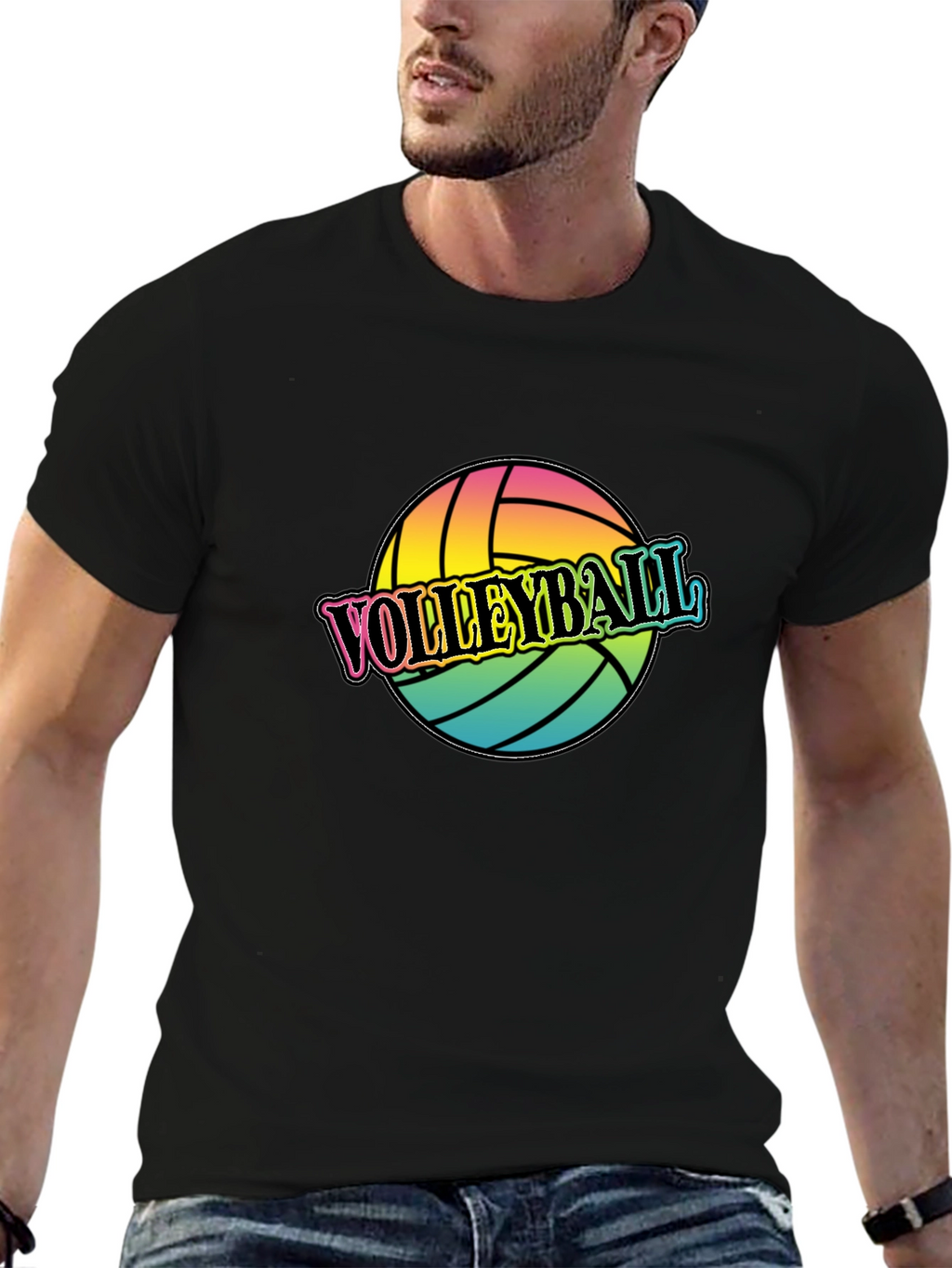Volleyball Graphic T-Shirt - Trendy Sportswear