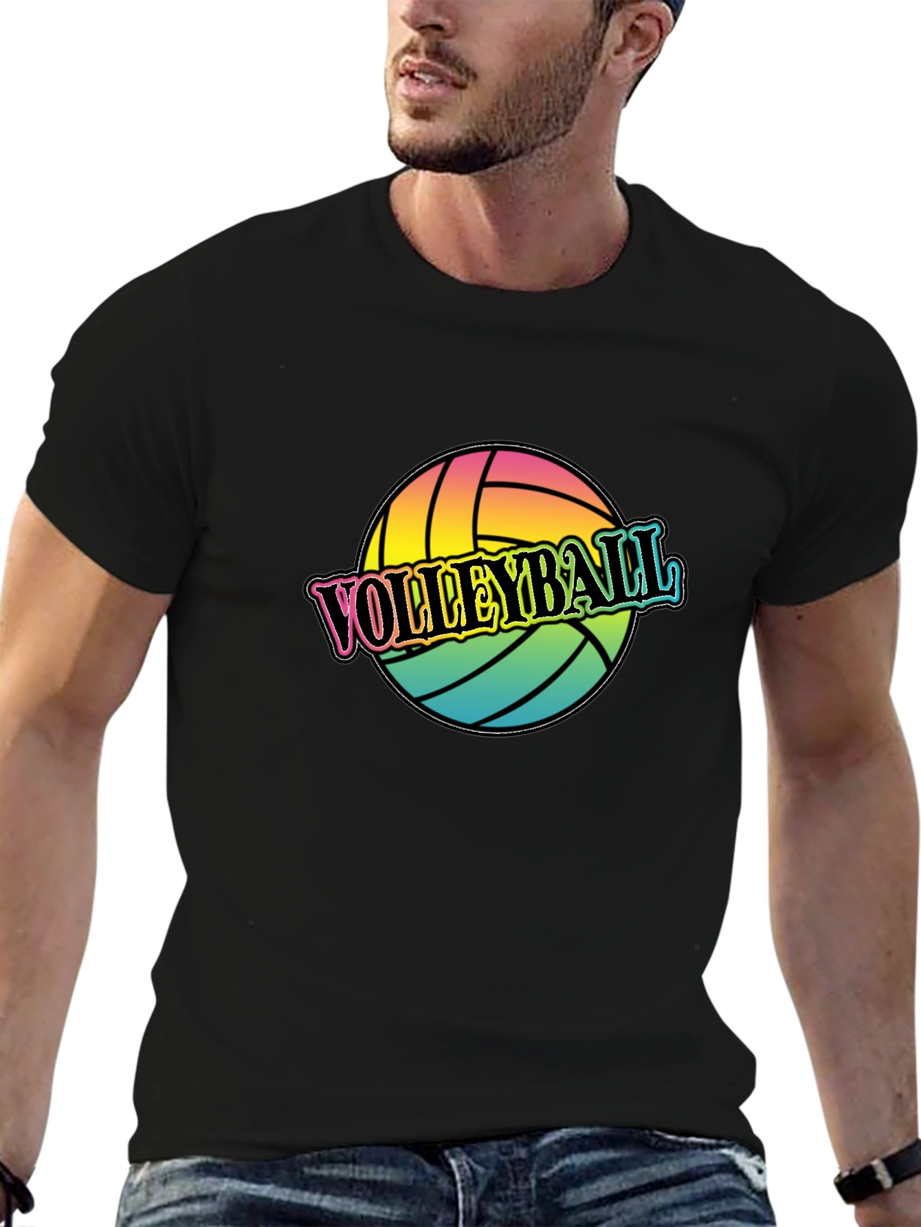 Volleyball Graphic T-Shirt - Trendy Sportswear