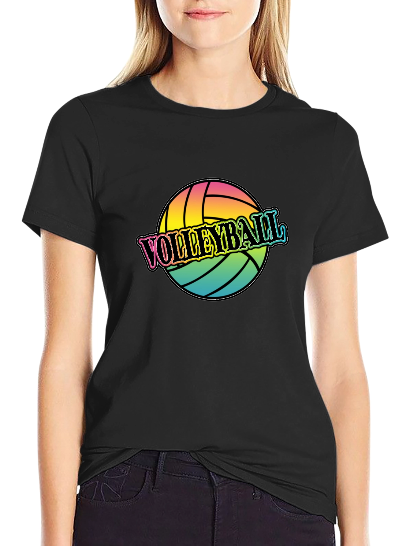 Volleyball Graphic T-Shirt - Trendy Sportswear