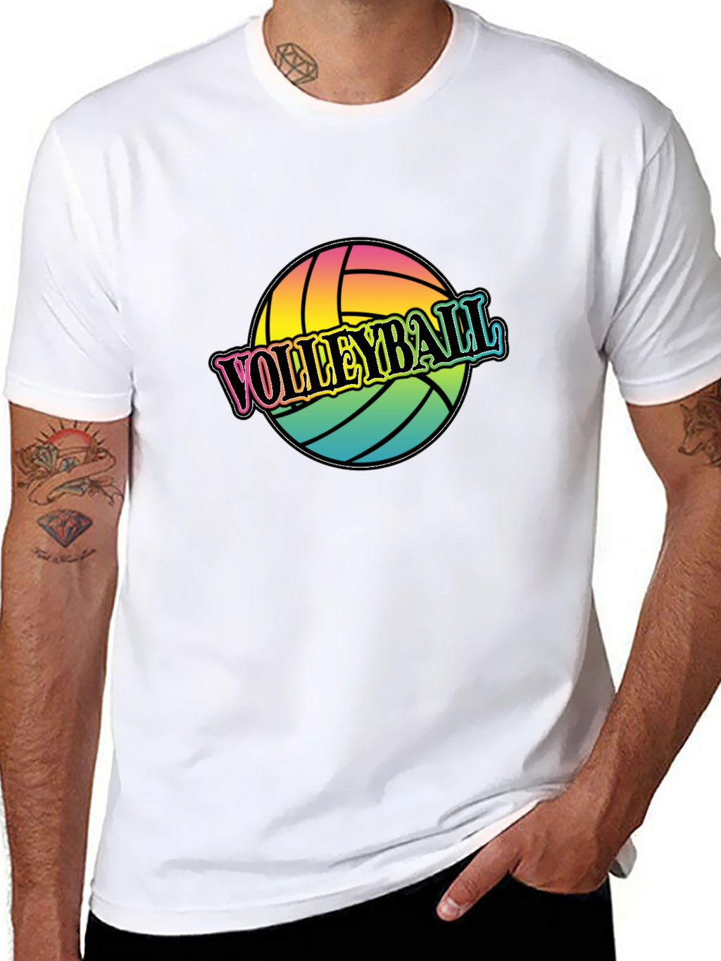 Volleyball Graphic T-Shirt - Trendy Sportswear