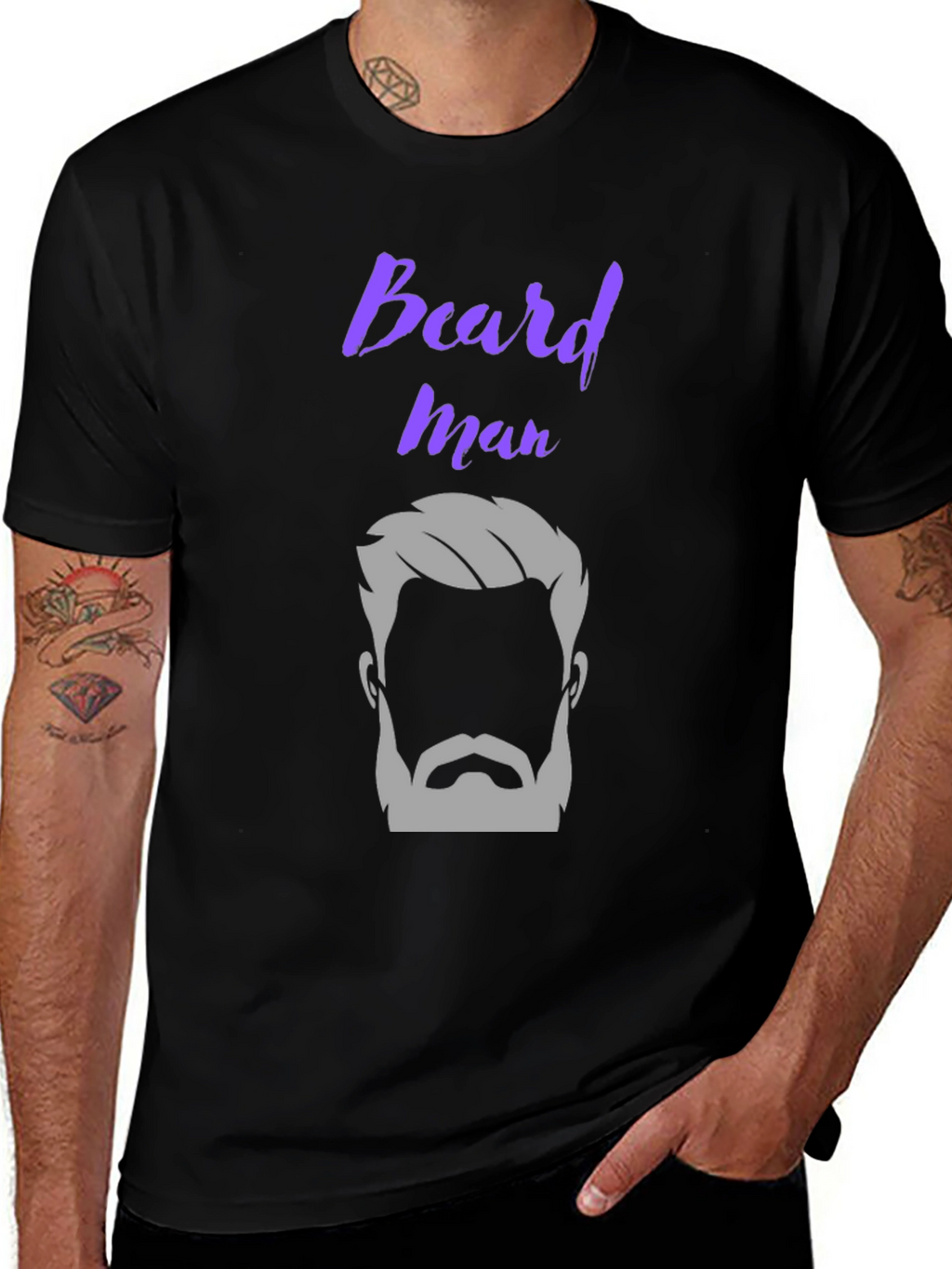 Beard Man Graphic T-Shirt Stylish Design