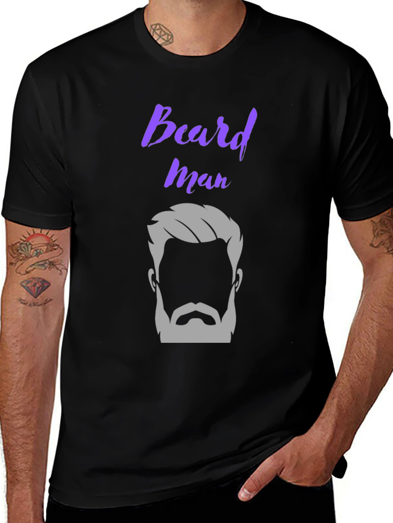 Beard Man Graphic T-Shirt Stylish Design