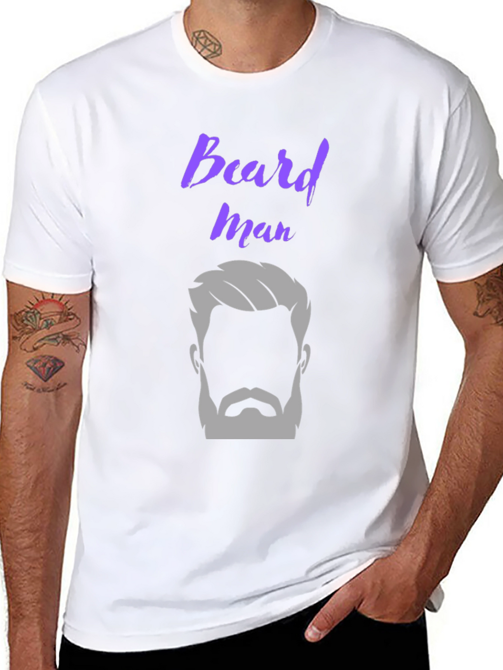 Beard Man Graphic T-Shirt Stylish Design
