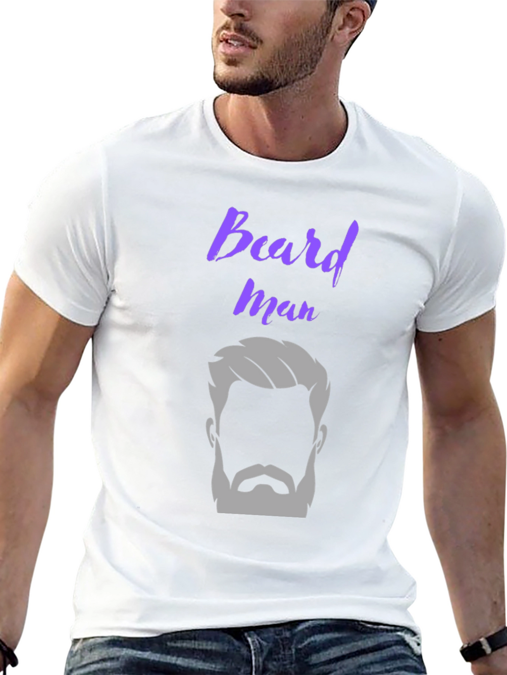 Beard Man Graphic T-Shirt Stylish Design