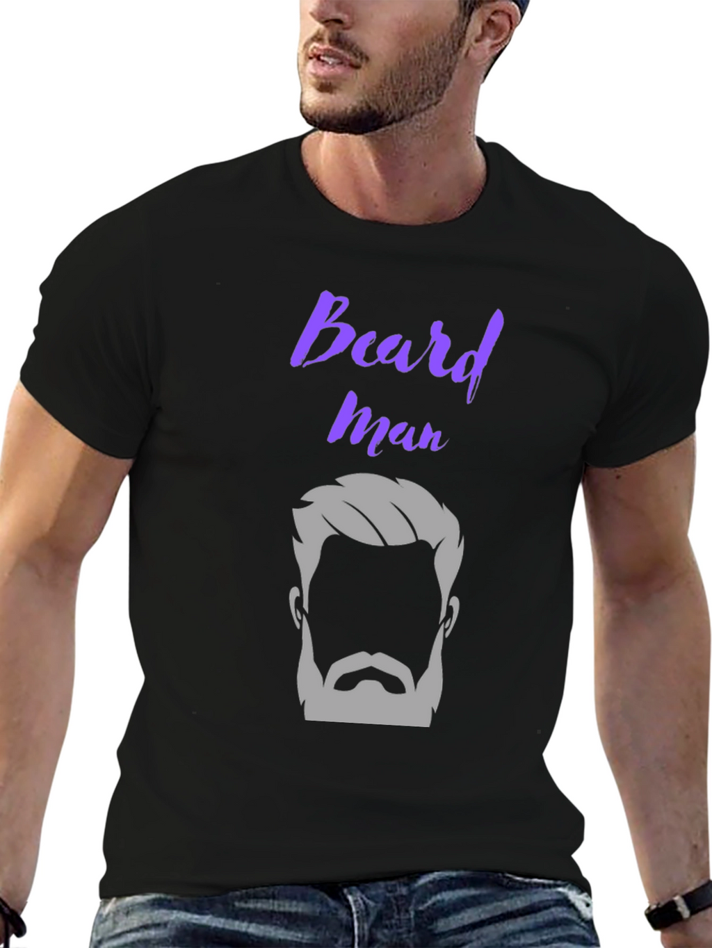 Beard Man Graphic T-Shirt Stylish Design