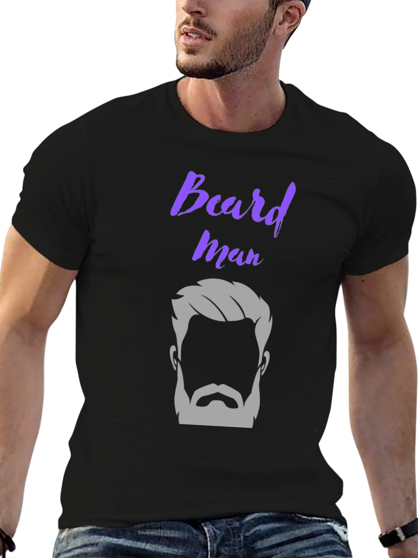 Beard Man Graphic T-Shirt Stylish Design