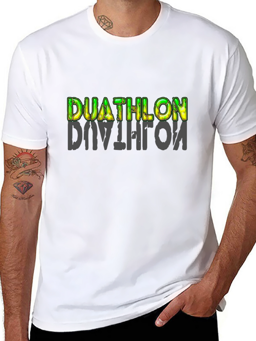 Duathlon Graphic T-Shirt - Black