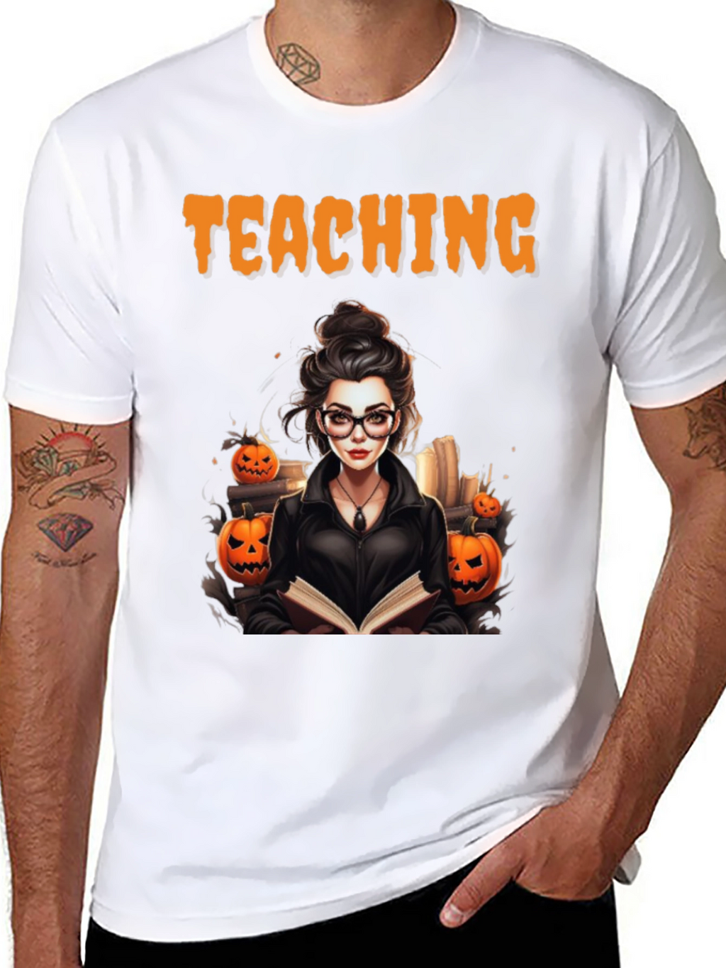 Halloween Teacher T-Shirt - Spooky Teaching Tee
