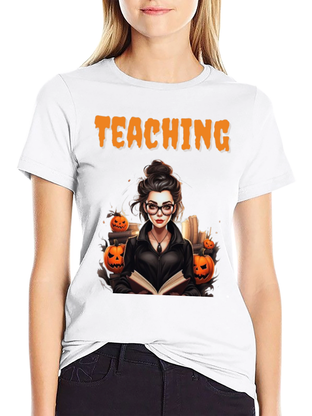 Halloween Teacher T-Shirt - Spooky Teaching Tee