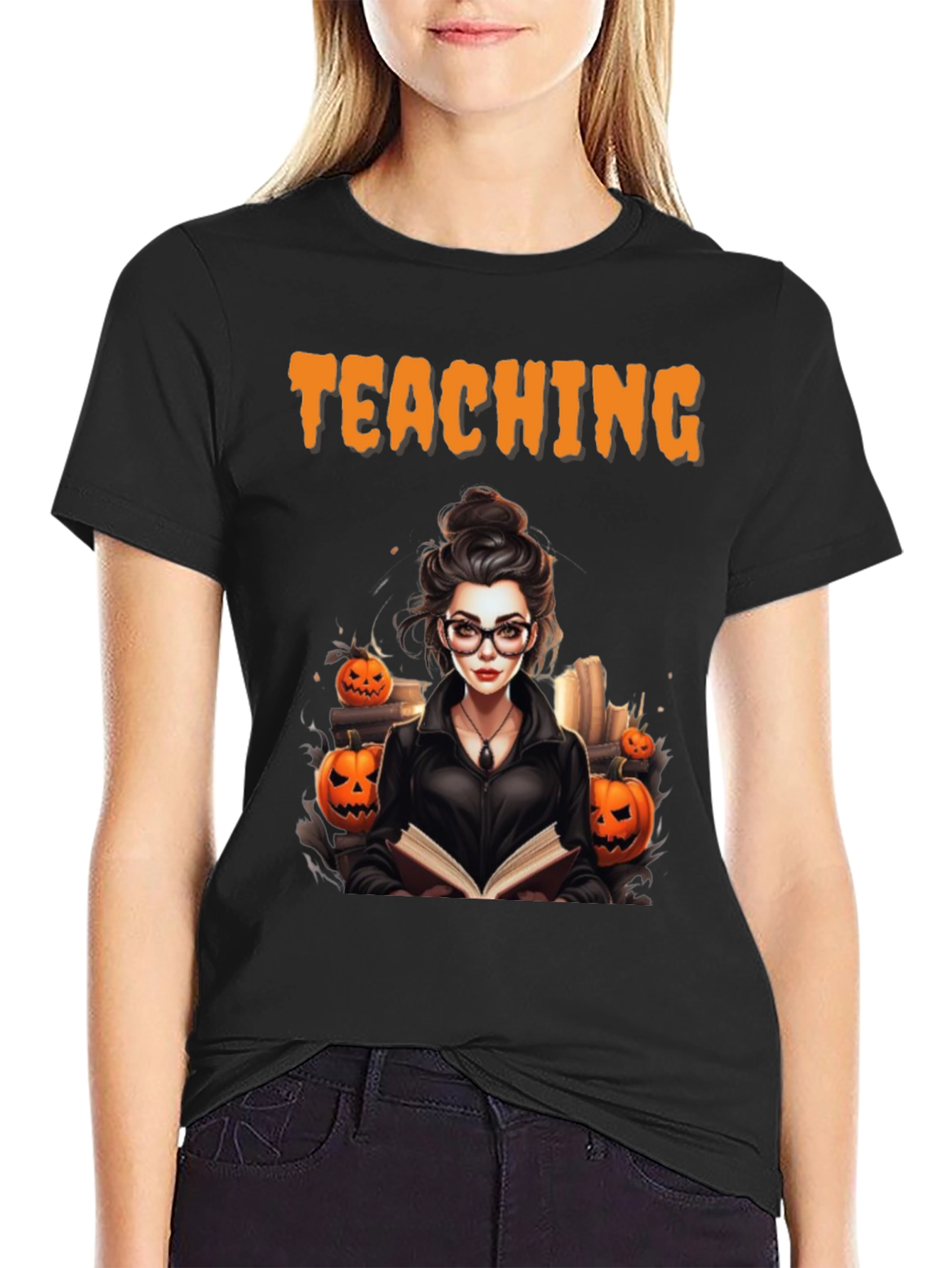 Halloween Teacher T-Shirt - Spooky Teaching Tee