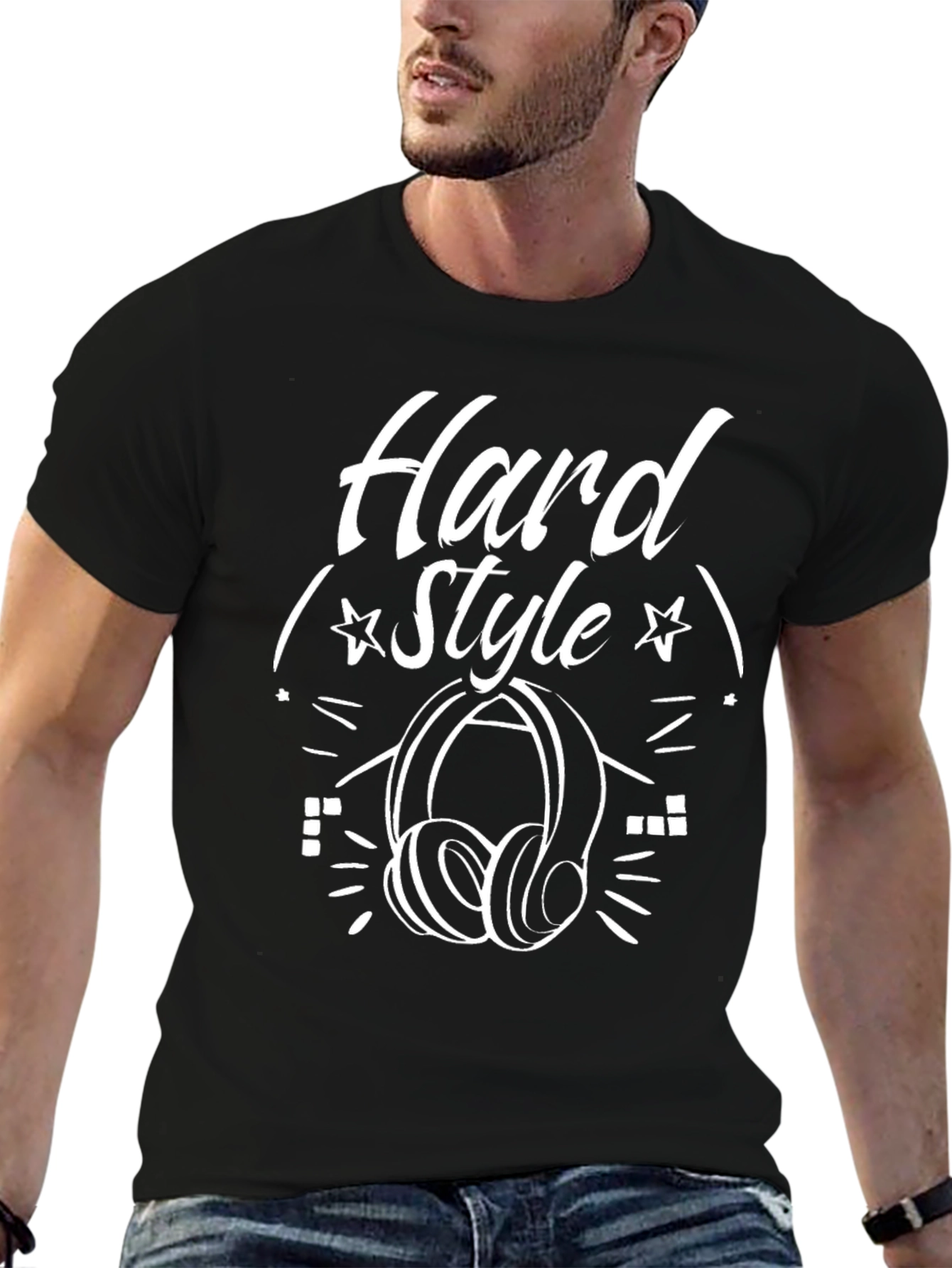 Hardstyle Headphones Graphic Tee - Black
