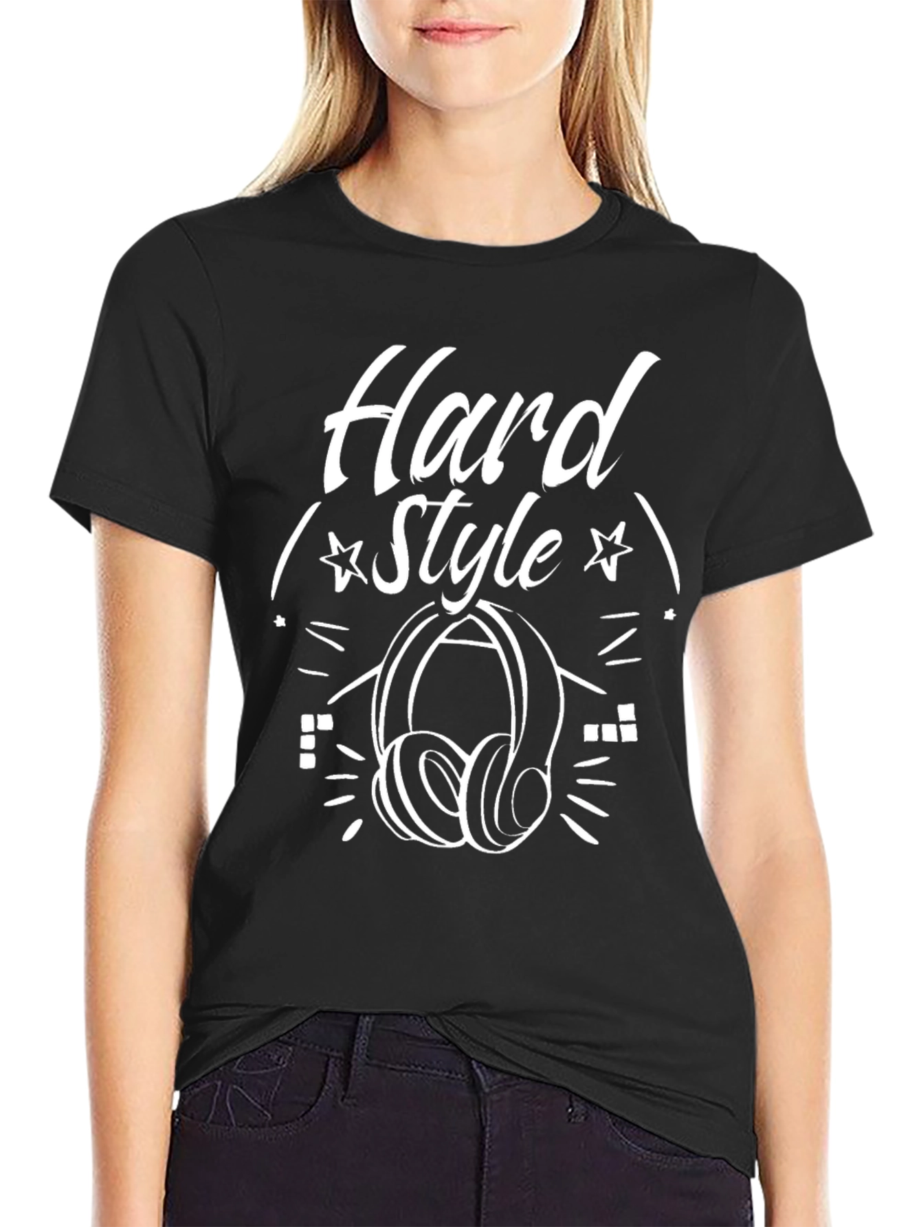Hardstyle Headphones Graphic Tee - Black