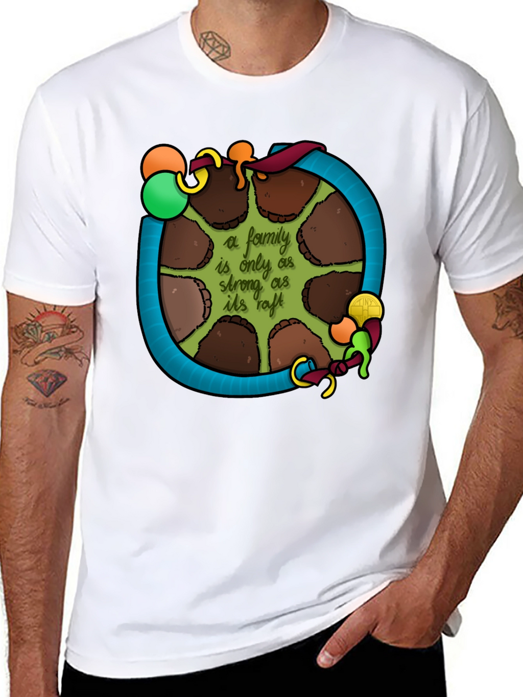 Family Raft T-Shirt: Strength in Unity