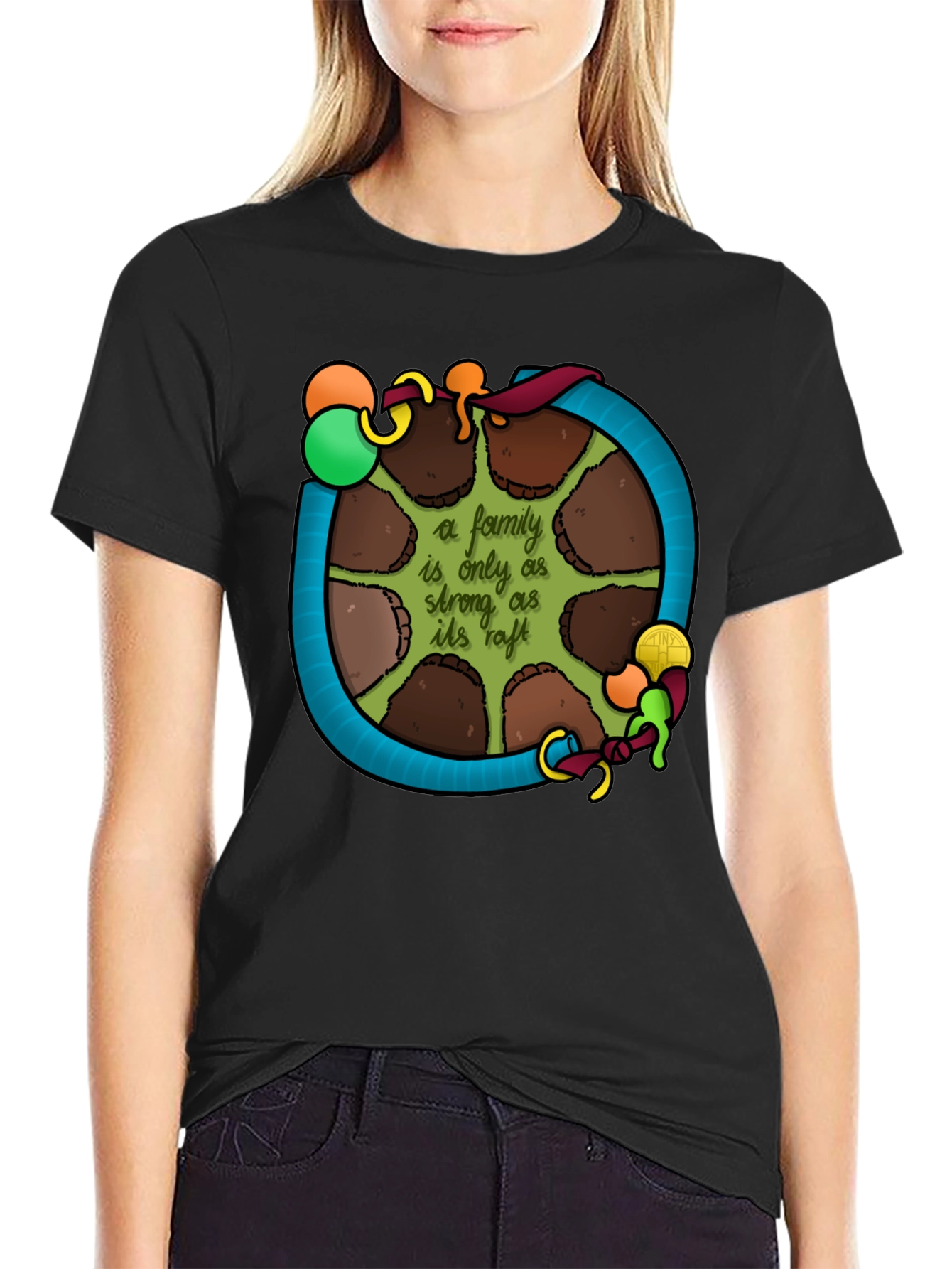 Family Raft T-Shirt: Strength in Unity