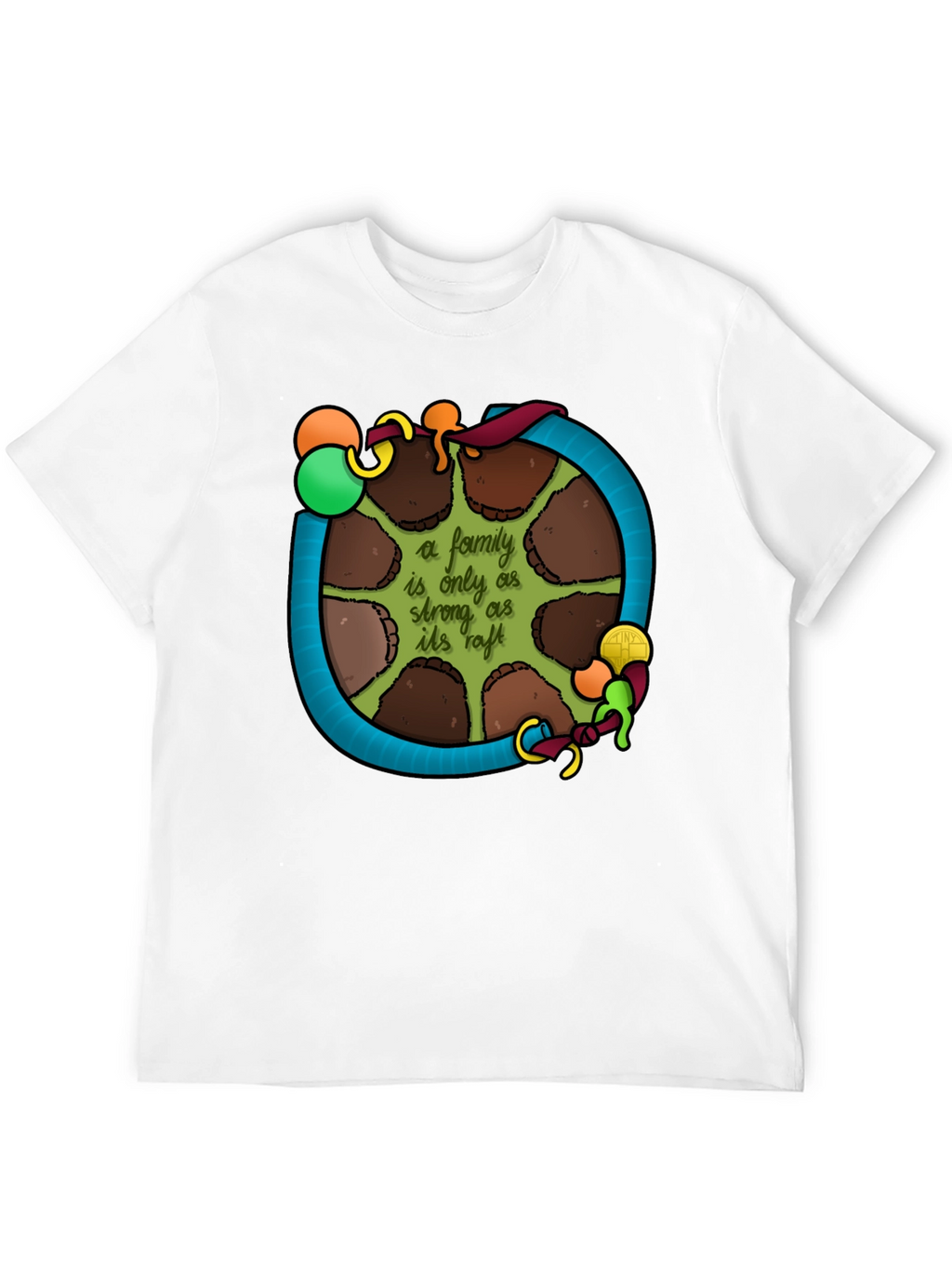 Family Raft T-Shirt: Strength in Unity