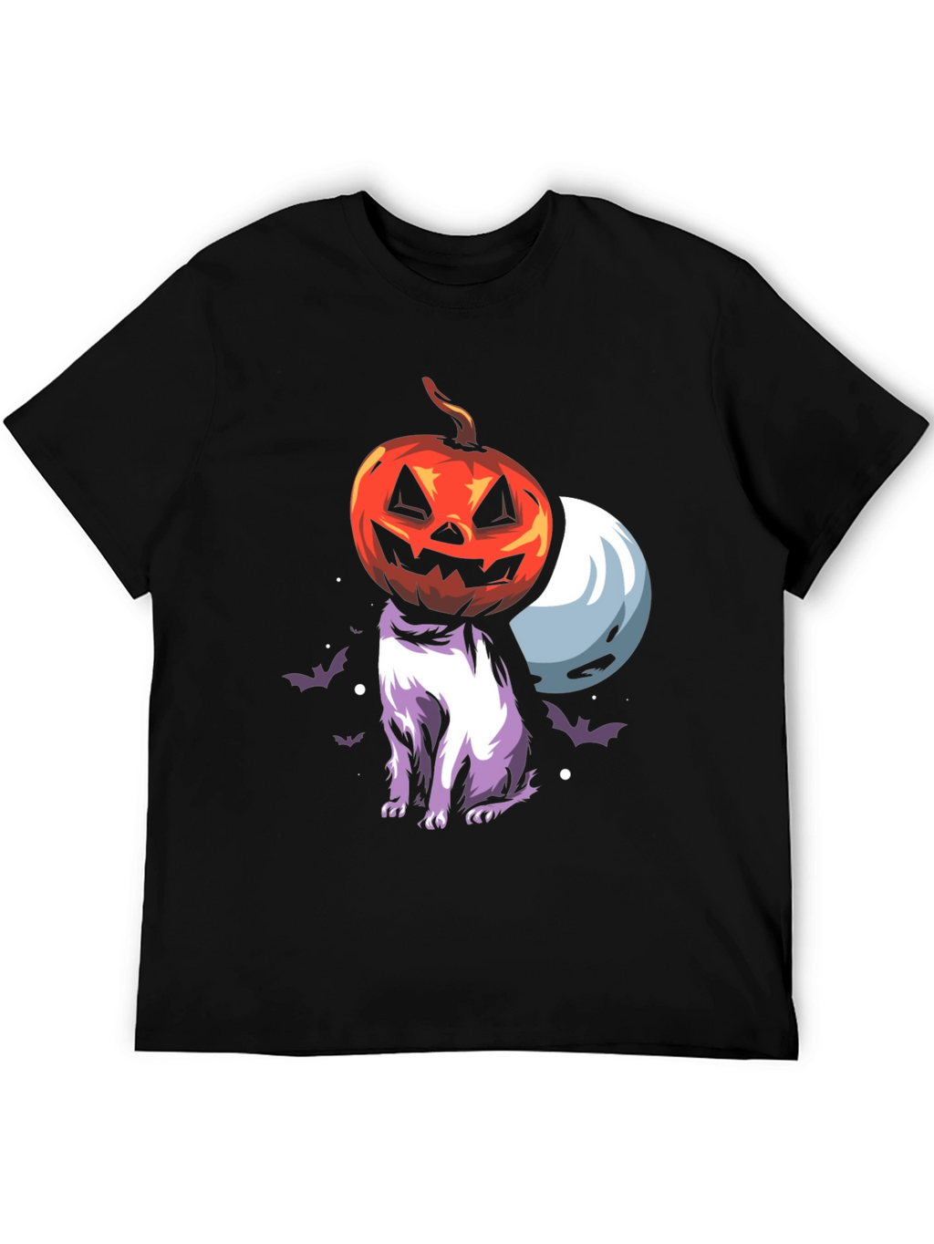 Halloween Pumpkin Cat T-Shirt - Spooky Season Tee