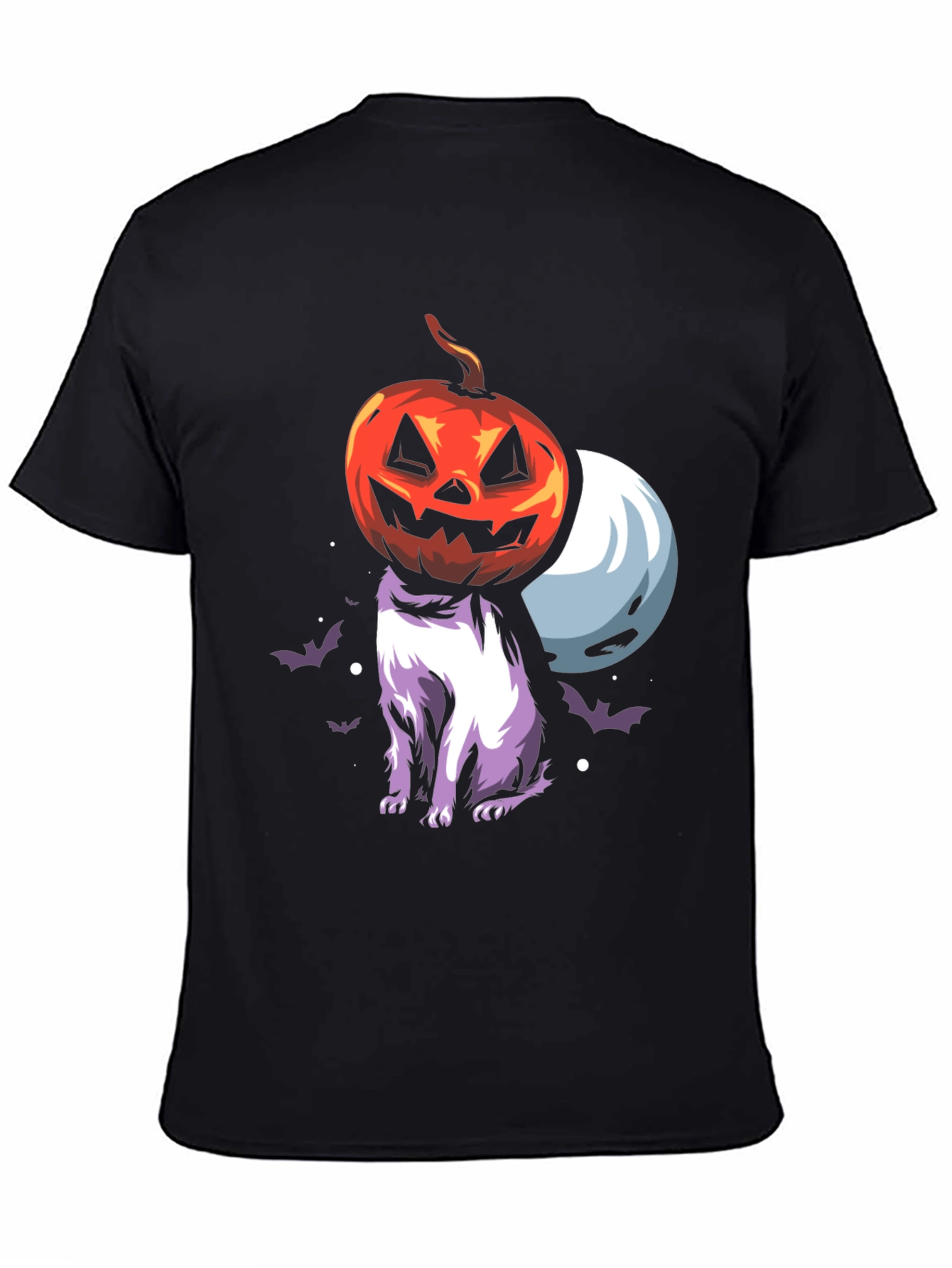 Halloween Pumpkin Cat T-Shirt - Spooky Season Tee