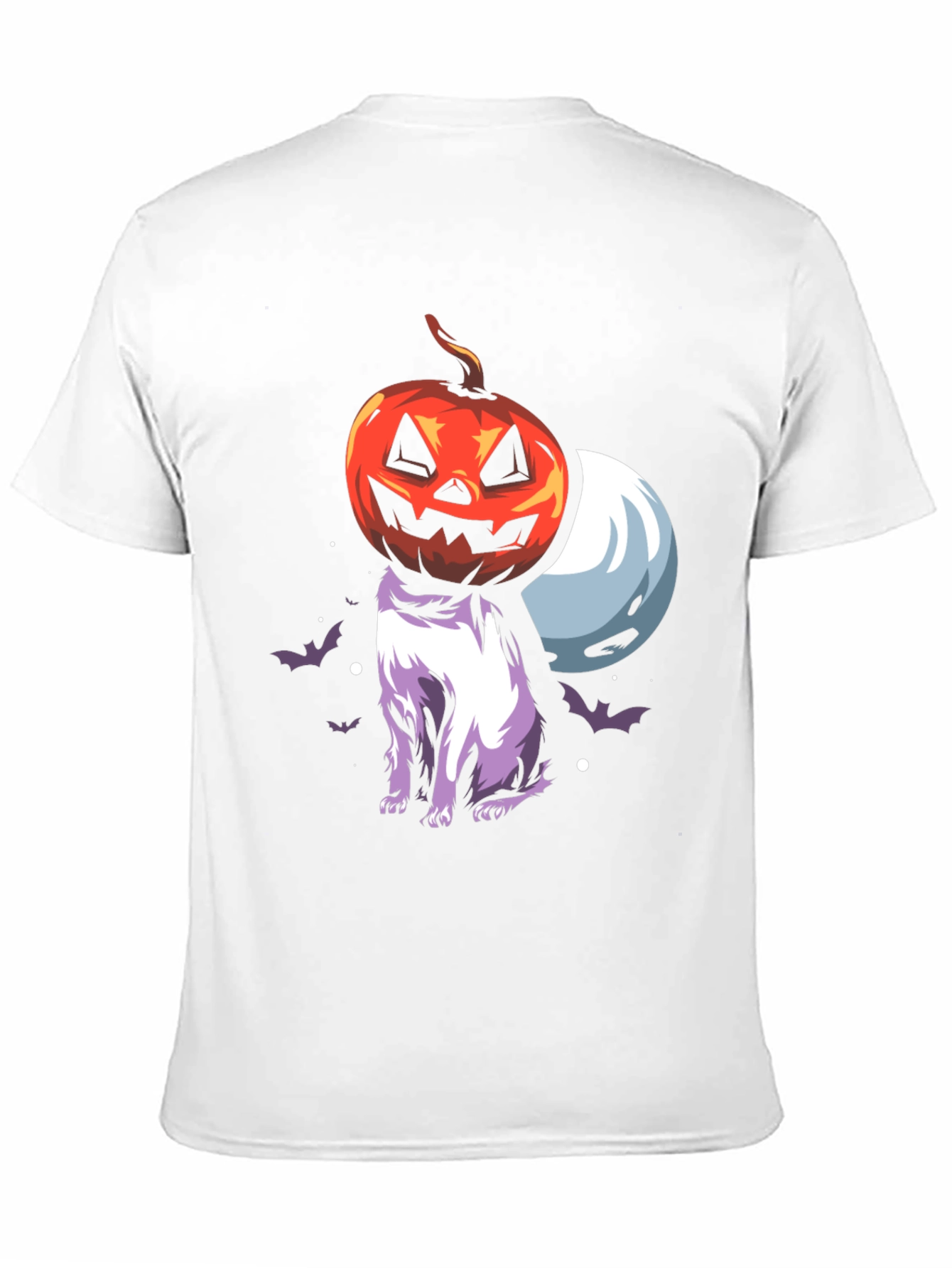 Halloween Pumpkin Cat T-Shirt - Spooky Season Tee