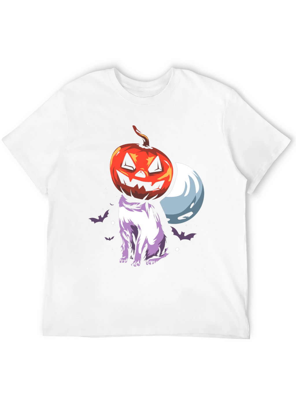 Halloween Pumpkin Cat T-Shirt - Spooky Season Tee