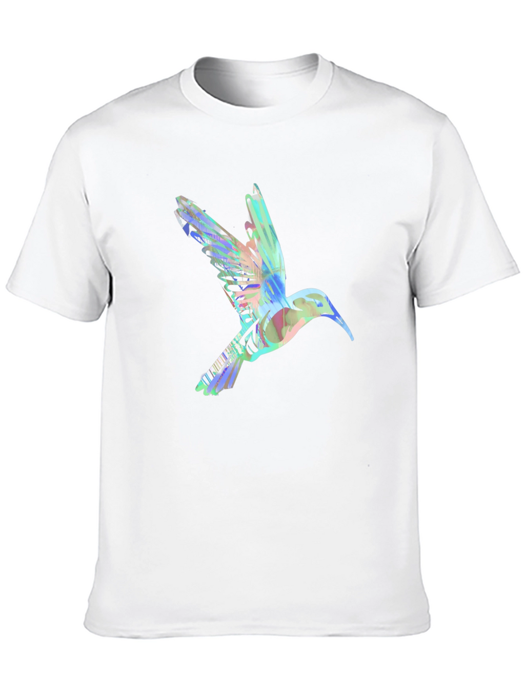 Hummingbird Graphic Tee - Artistic Black T-Shirt