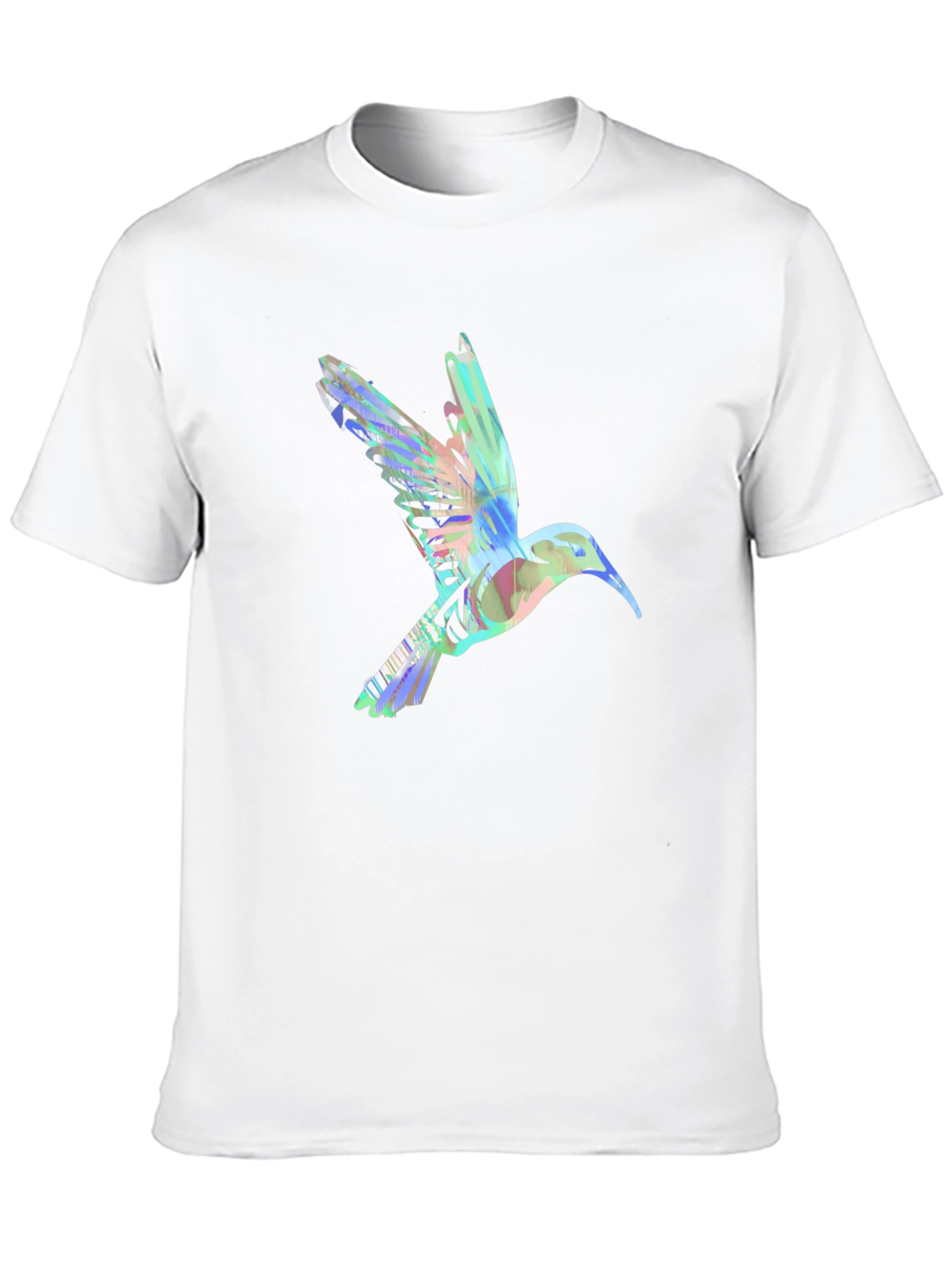 Hummingbird Graphic Tee - Artistic Black T-Shirt