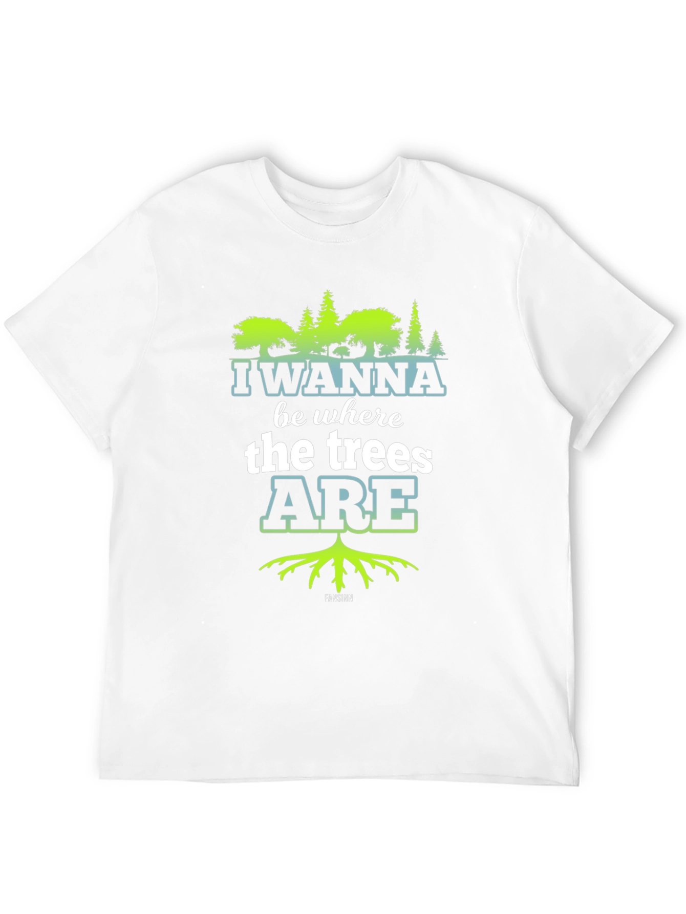 I Wanna Be Where the Trees Are Black Tee