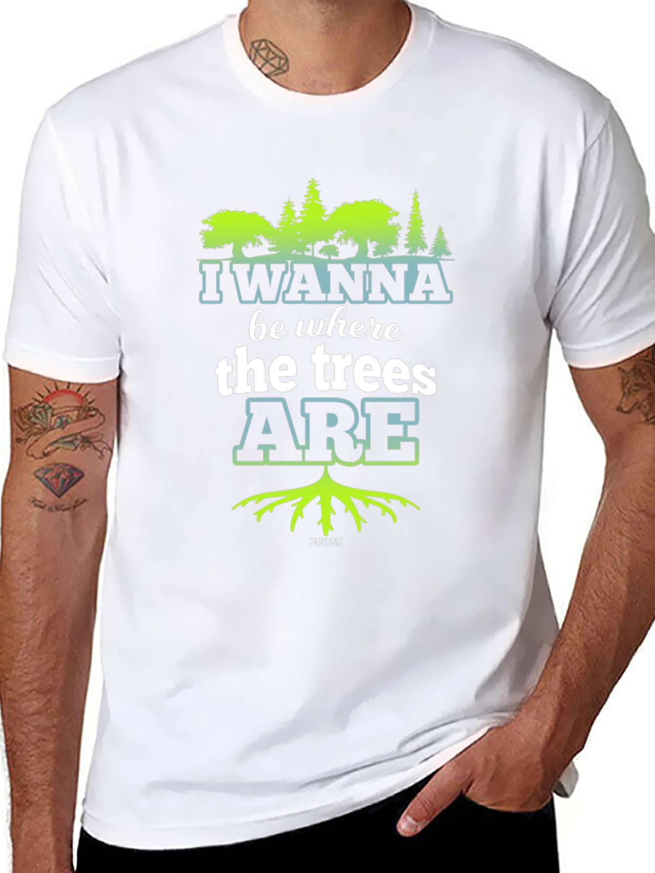I Wanna Be Where the Trees Are Black Tee