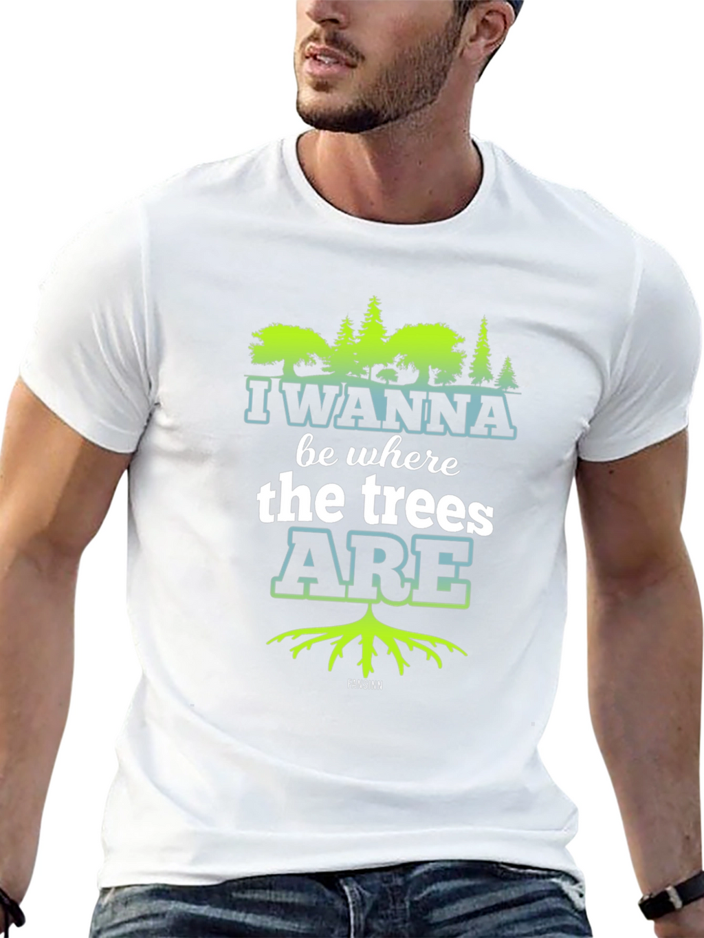 I Wanna Be Where the Trees Are Black Tee