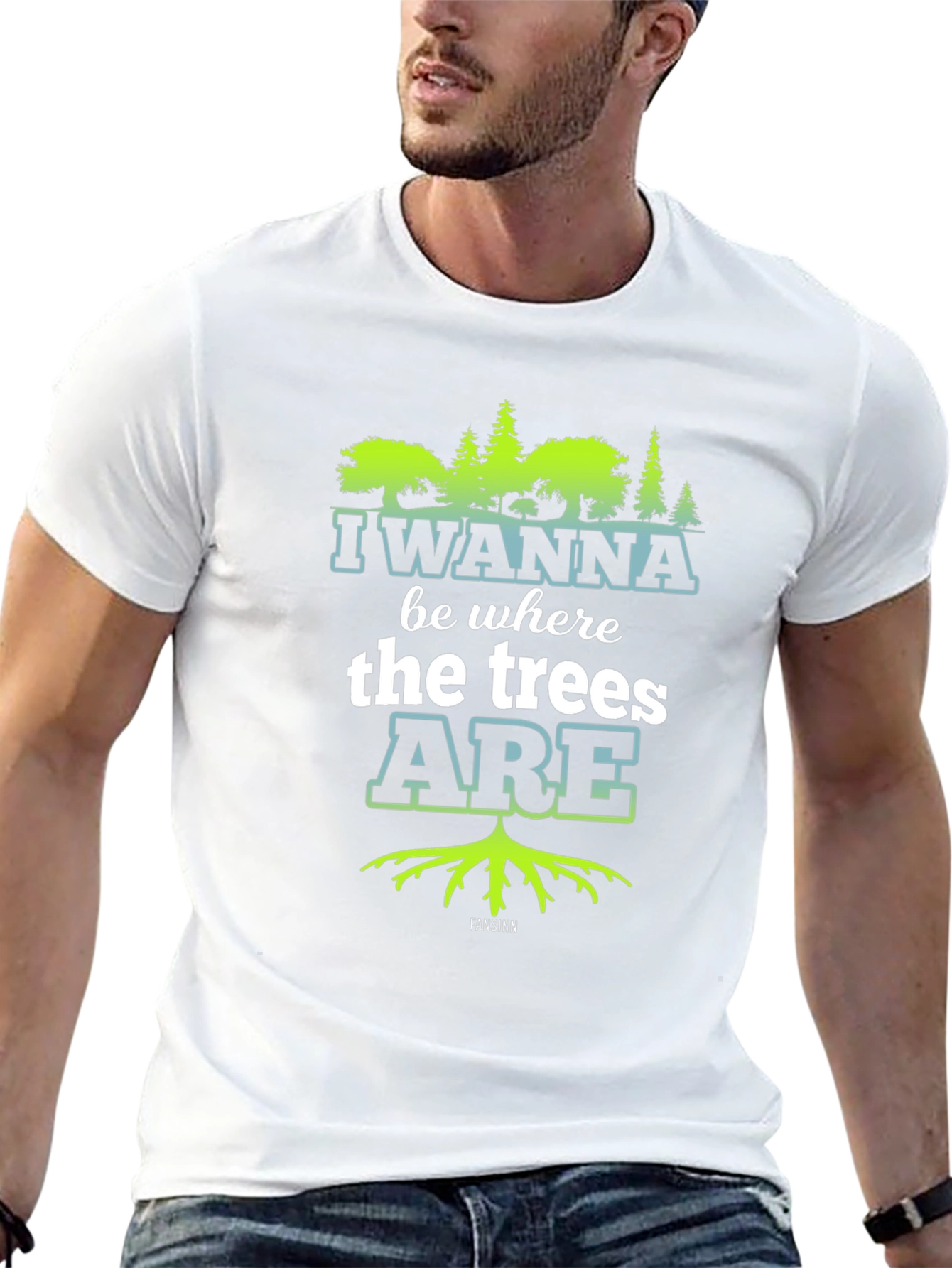 I Wanna Be Where the Trees Are Black Tee