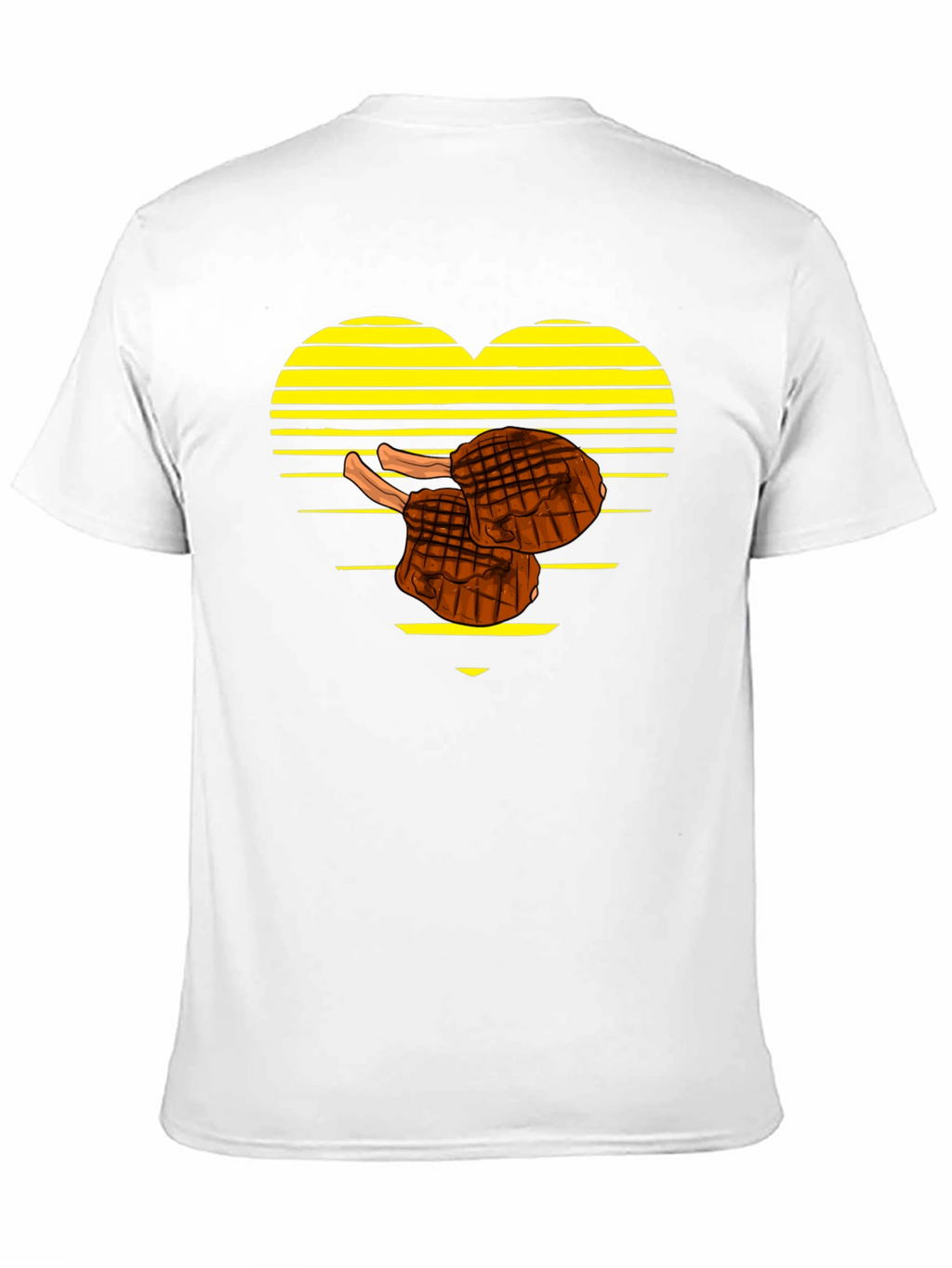 Steak Lover Heart T-Shirt - BBQ Grill Master Tee
